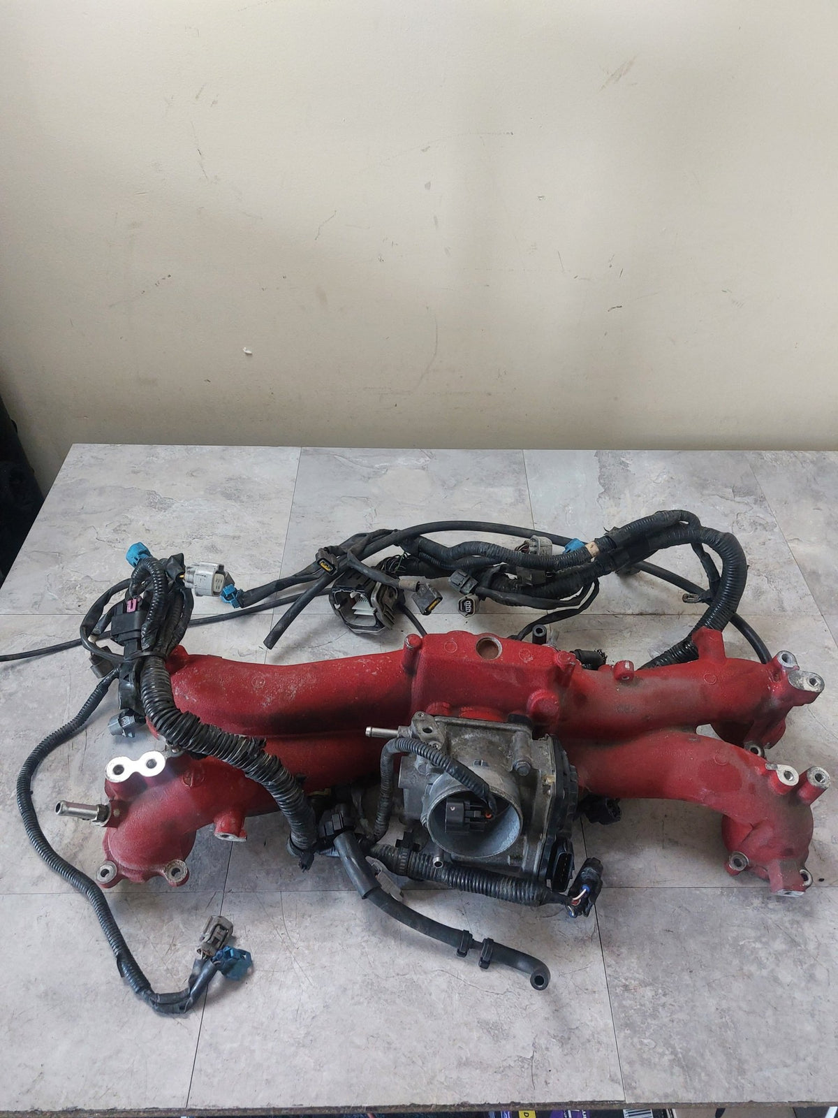 2008-2014 Subaru Impreza WRX STi OEM Intake Manifold Partially Dressed