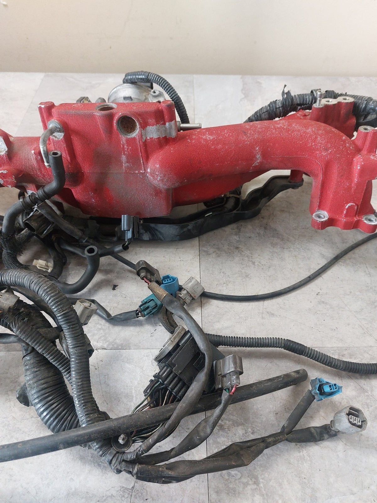2008-2014 Subaru Impreza WRX STi OEM Intake Manifold Partially Dressed