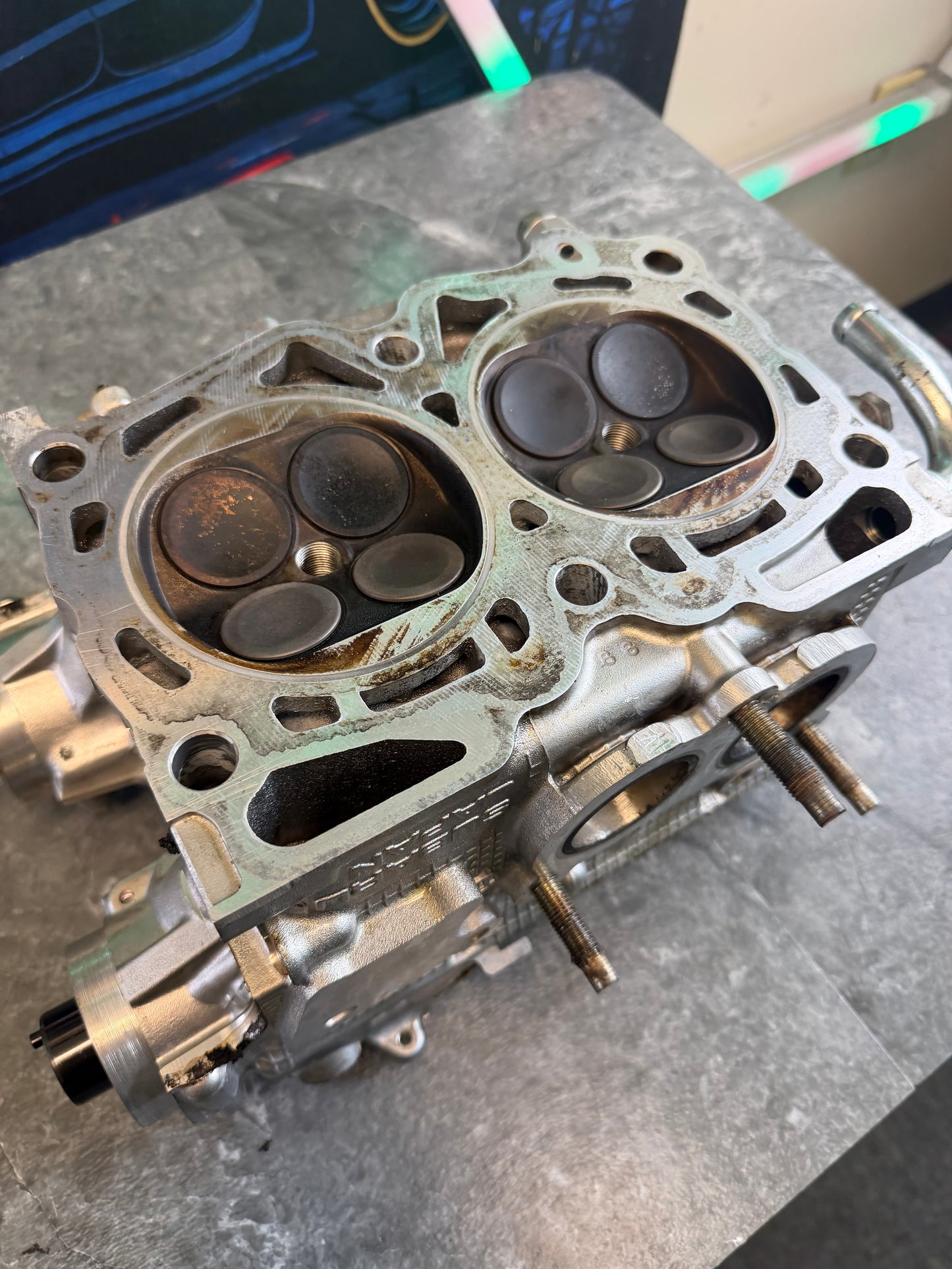 IAG “ race “ SAVCS cylinder heads Subaru STi & wrx GSC S2 cams, CNC port & polish + 1 MM valves , 14 MM drilled