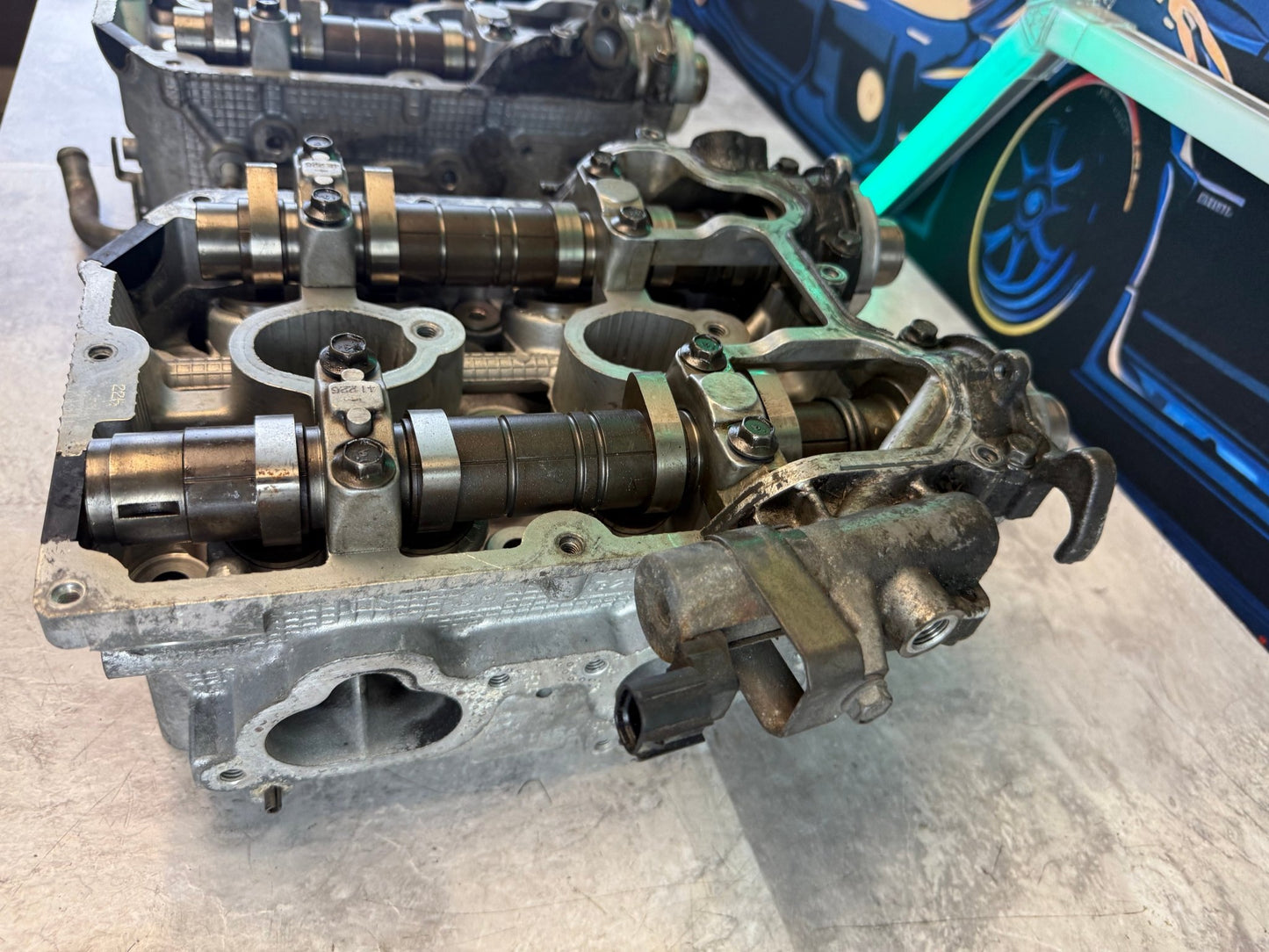 B25 Subaru STi cylinder heads 2004 - 2006 single AVCS SAVCS wrx ej255 legacy gt forester xt