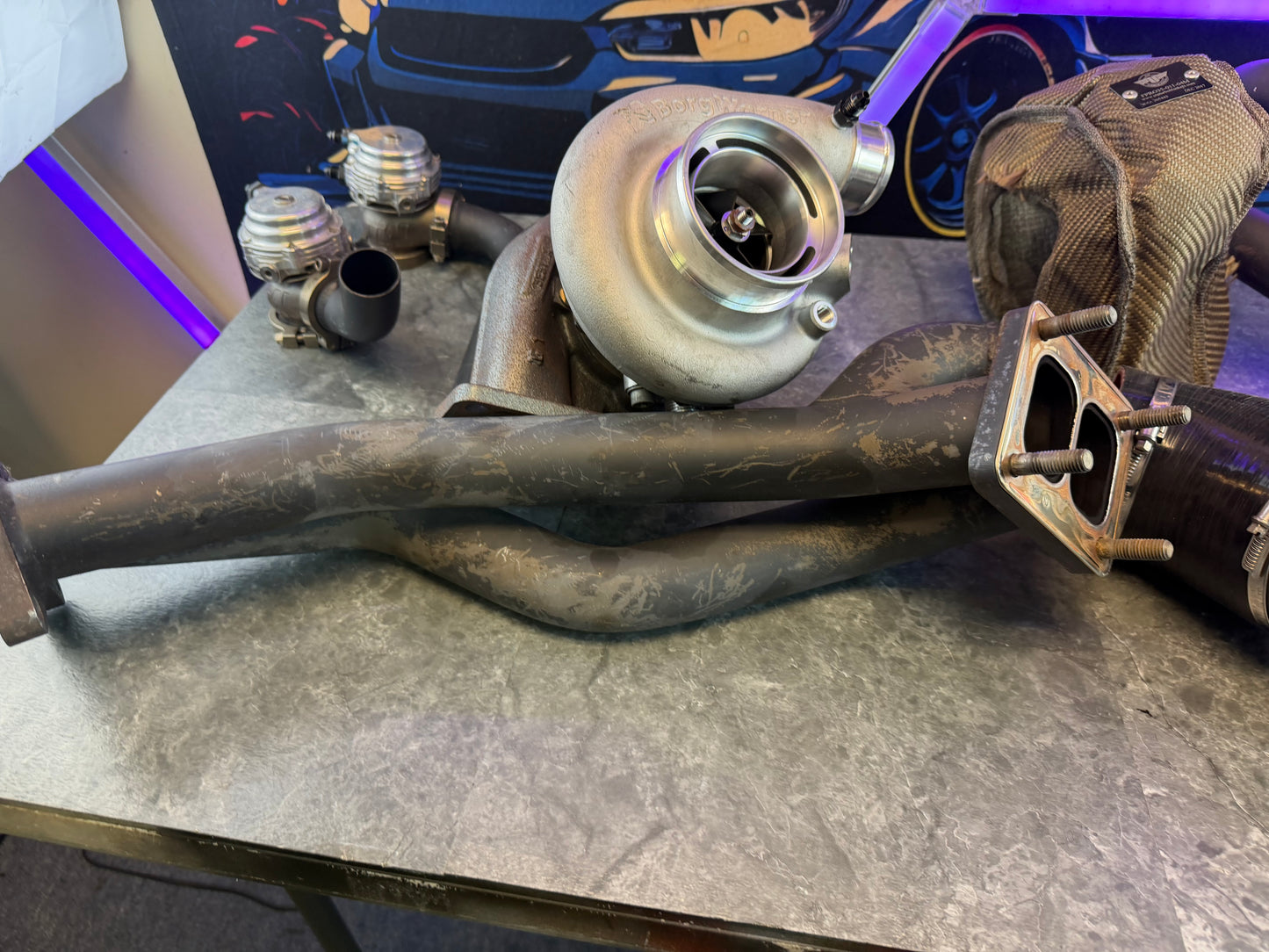 FULL RACE EFR S200 rotated twin scroll turbo kit 08-21 STi 08-12 Subaru wrx tial EWG x 2