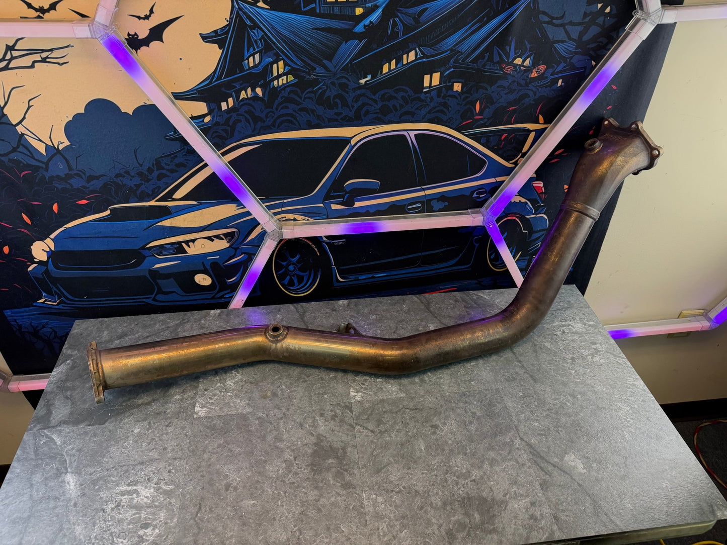 INVIDIA catless downpipe 08-21 STi 08-14 wrx Subaru ej255 ej255 case divorced bell 2 o2 bungs