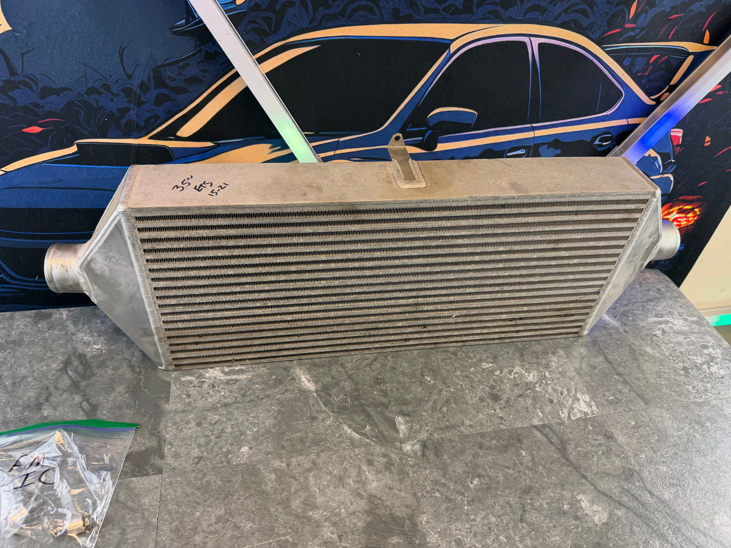 ETS 3.5 “ inch front mount intercooler core 2015 - 2021 STi & wrx EJ257 & FA20