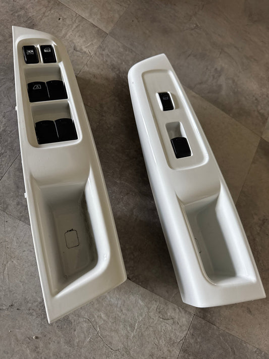 2008-2014 Subaru Impreza WRX STi OEM Front Window Switch Panel Pair Painted White