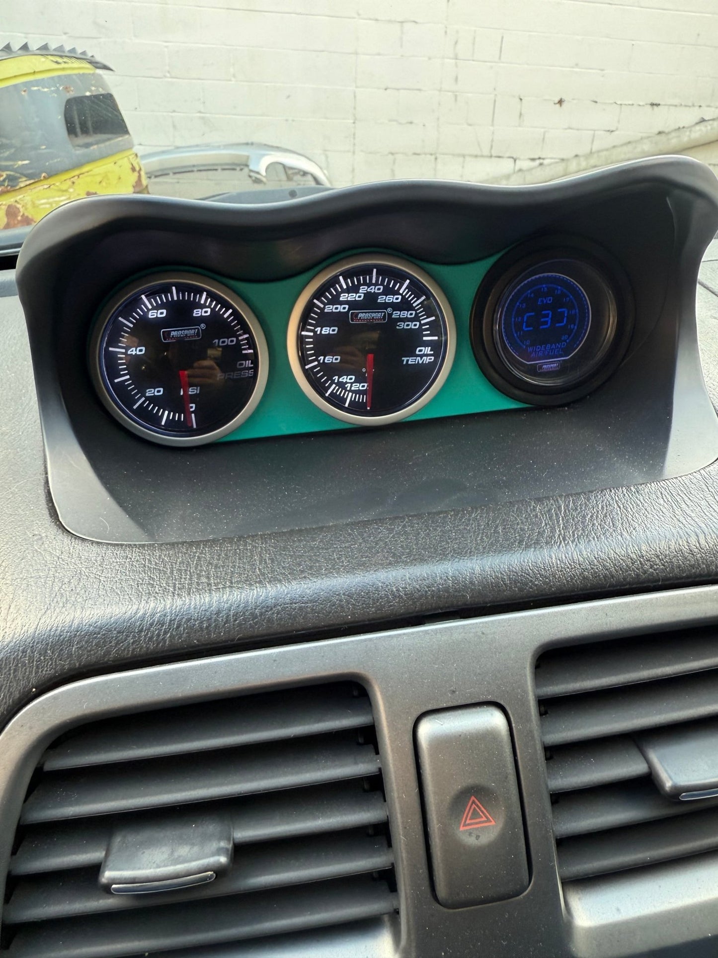 Subaru Triple Gauge Dash Pod With Pro Sport Gauges For Subaru For 02-07 WRX STi