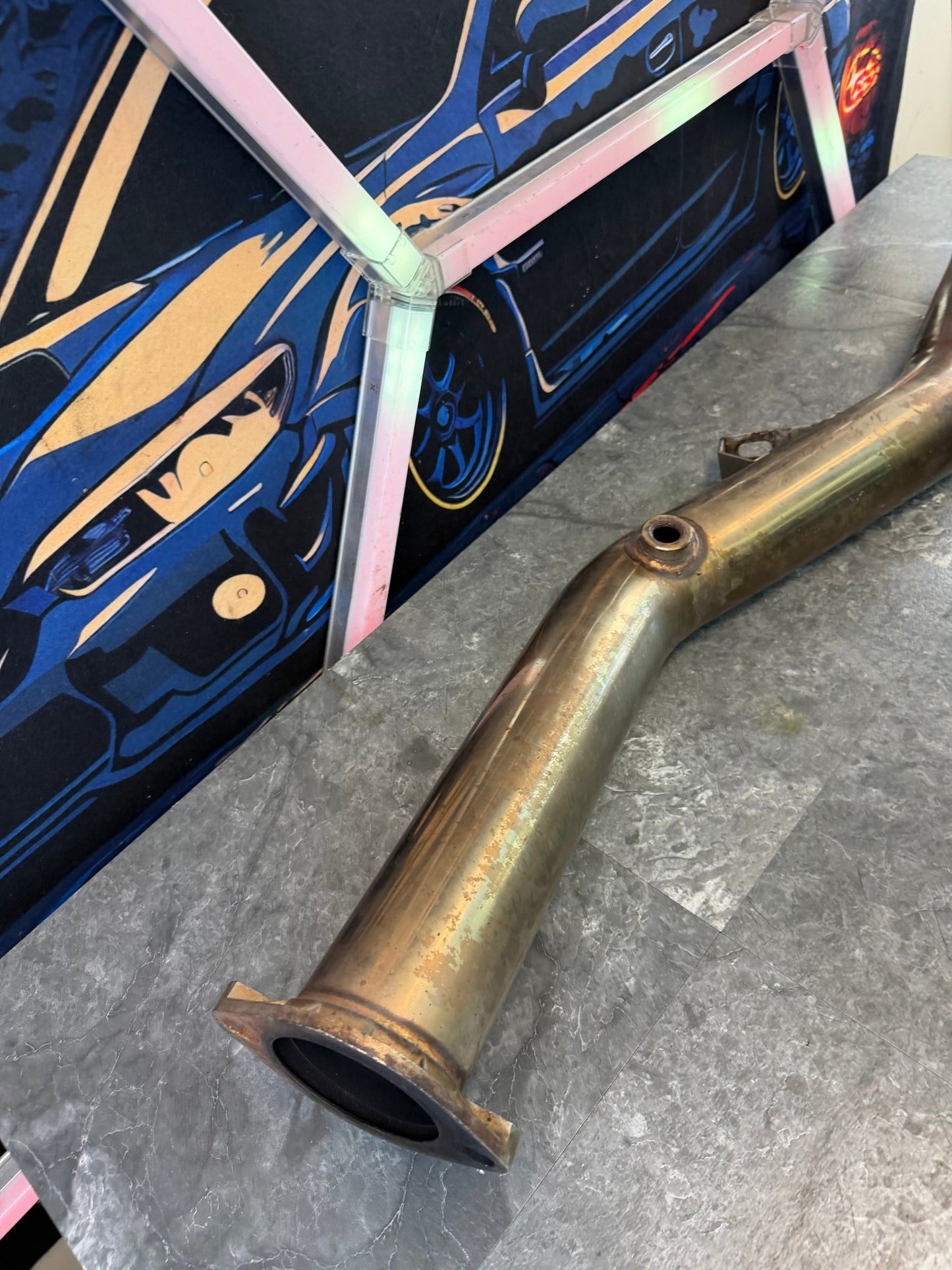 INVIDIA catless downpipe 08-21 STi 08-14 wrx Subaru ej255 ej255 case divorced bell 2 o2 bungs