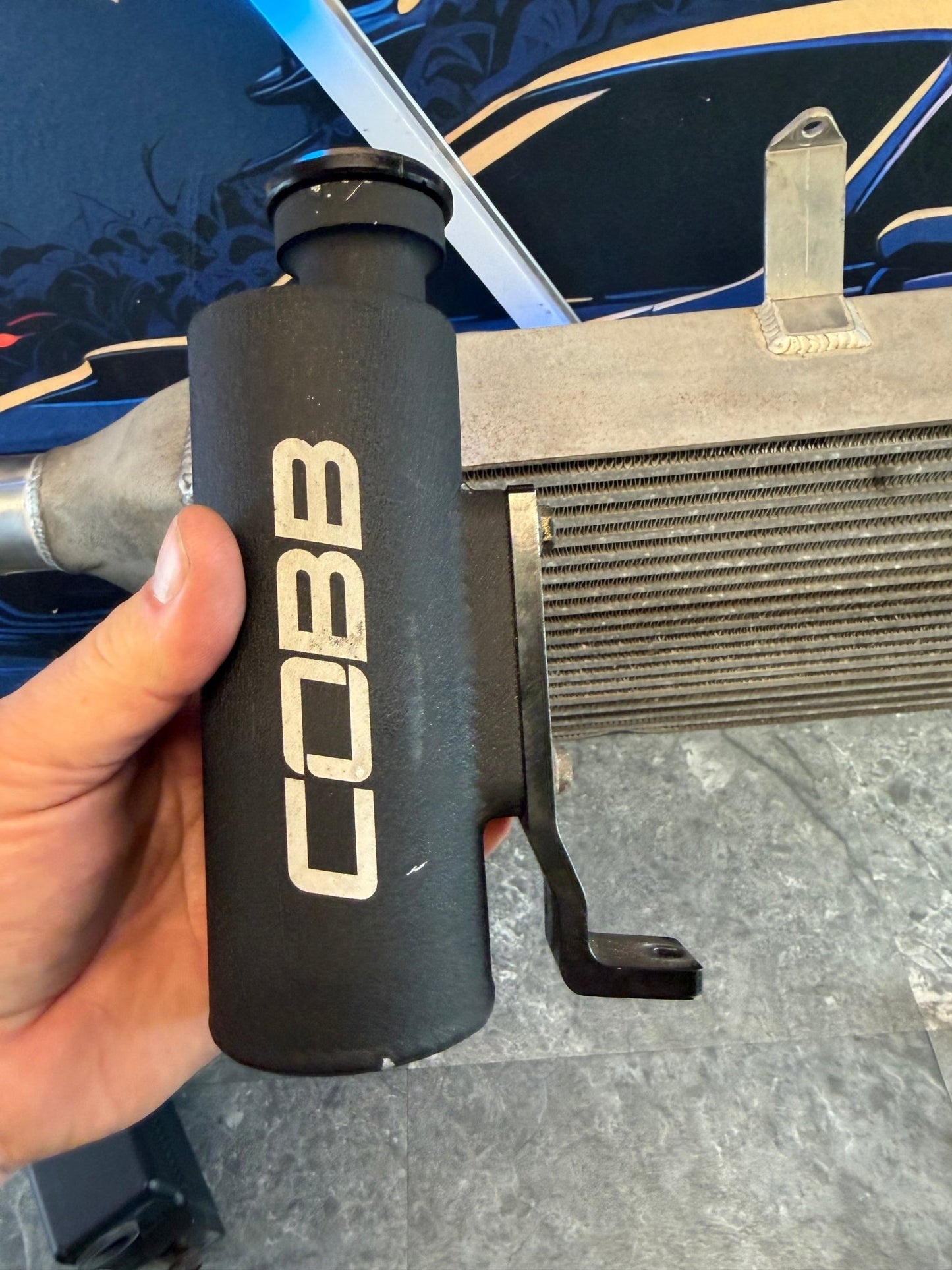 COBB tuning coolant over flow tank reservoir Subaru wrx and STi ( for use with front mount intercooler )