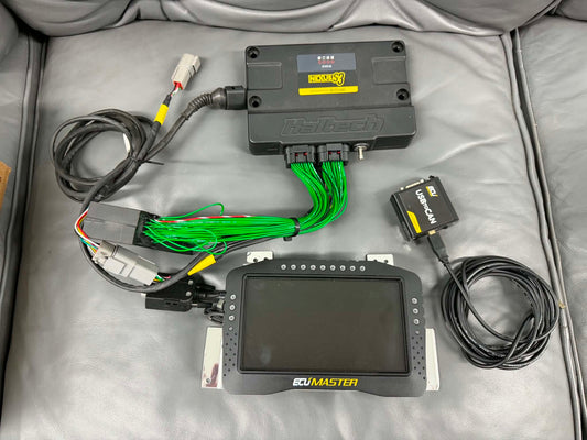 HALTECH s3 nexus ecu standalone VA ej257 Subaru STi w/ ECUMASTER ADU7 advanced digital dash display unit w/ logging