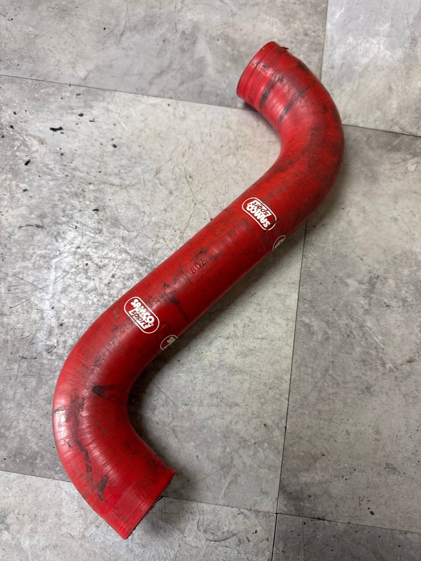 Samco Lower Radiator Hose Red - 2002-2007 Subaru WRX / STI