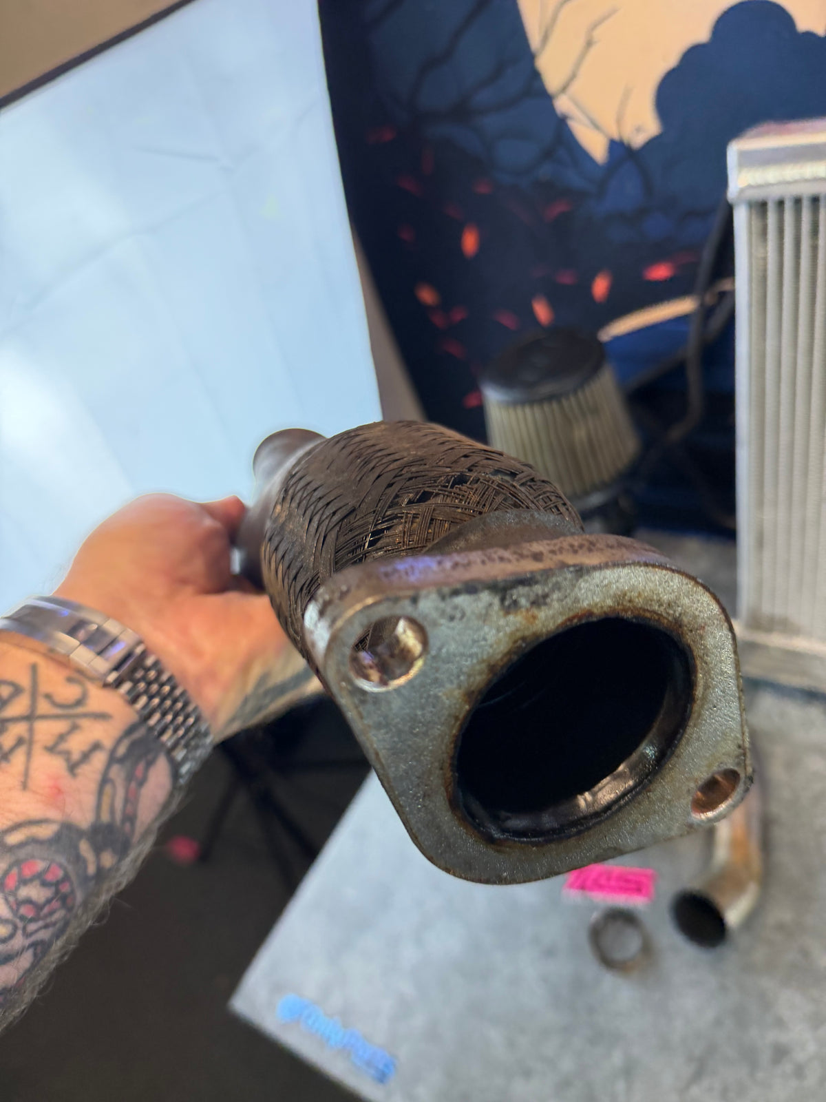PLM EWG kit 2 bolt w: turbosmart 40 MM external wastegate Subaru STi & wrx legacy gt forester xt
