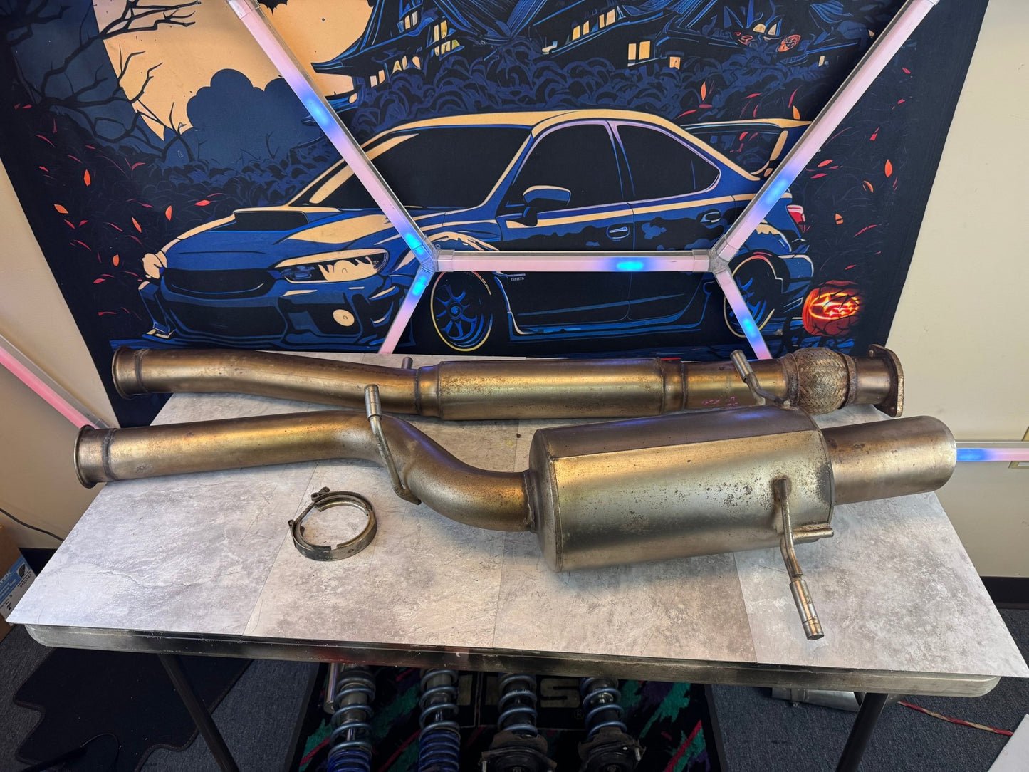 Perrin V-Band Clamp Catback Exhaust System For 02-07 WRX/STi