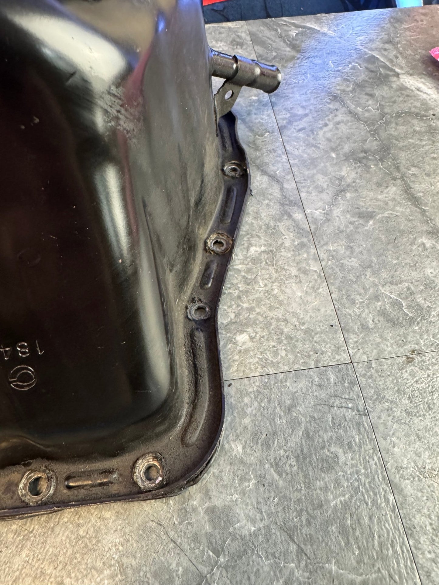 2004-2021 Subaru WRX STi Killer B Oil Pick Up Tube With Killer B Baffle And OEM Oil Pan With Hardware