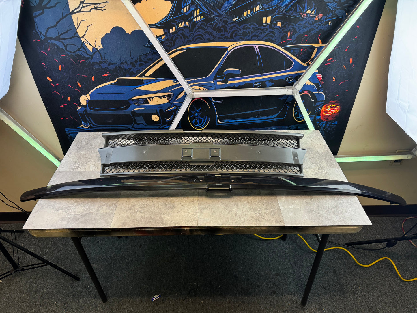 2002-2009 Chevrolet Trailblazer Aftermarket Front Grille Assembly Kit (Strut Wall)