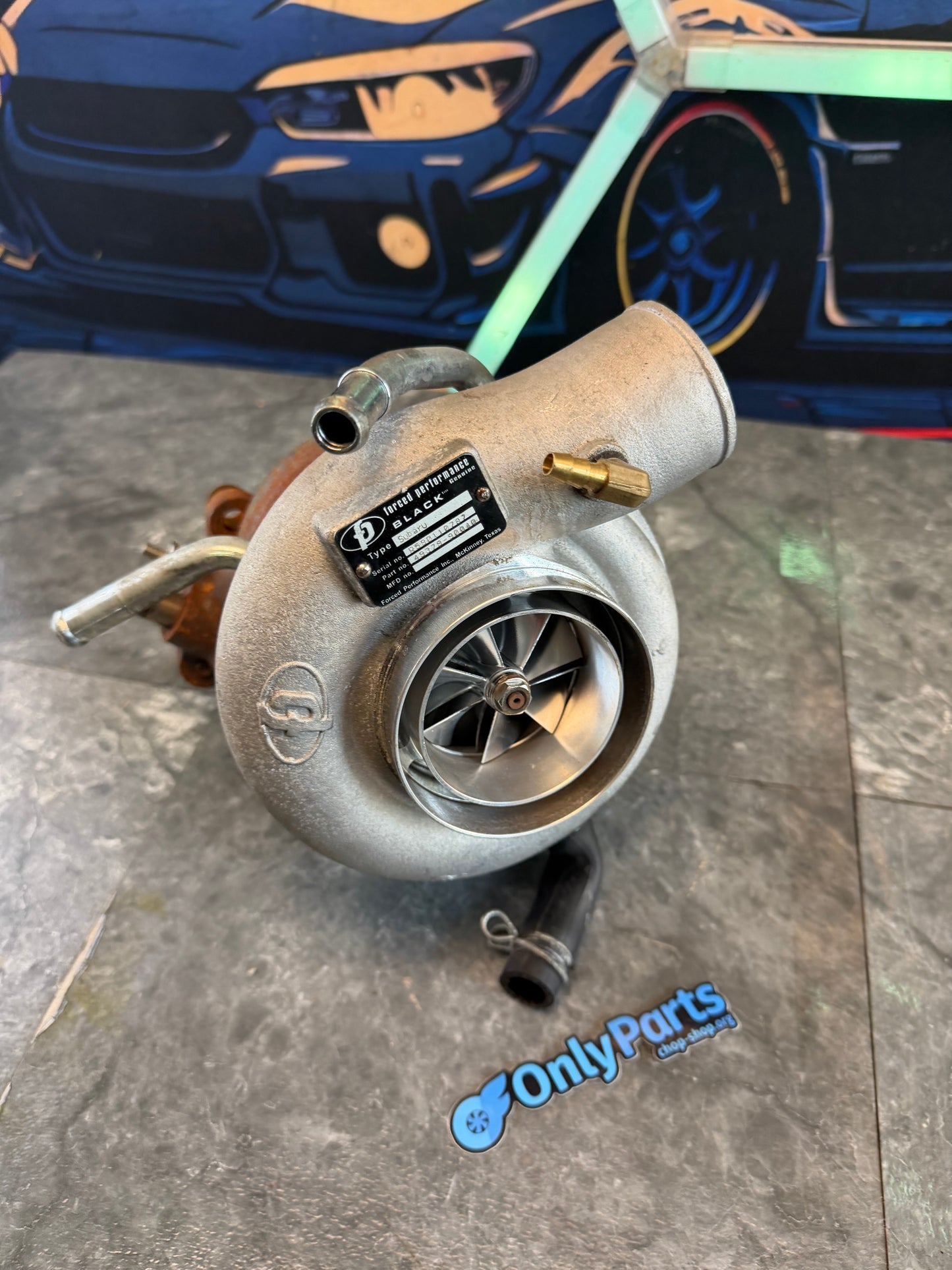 FP black HTZ 84 billet stock location turbo Subaru STi & wrx journal bearing 10 cm welded 3.25 “