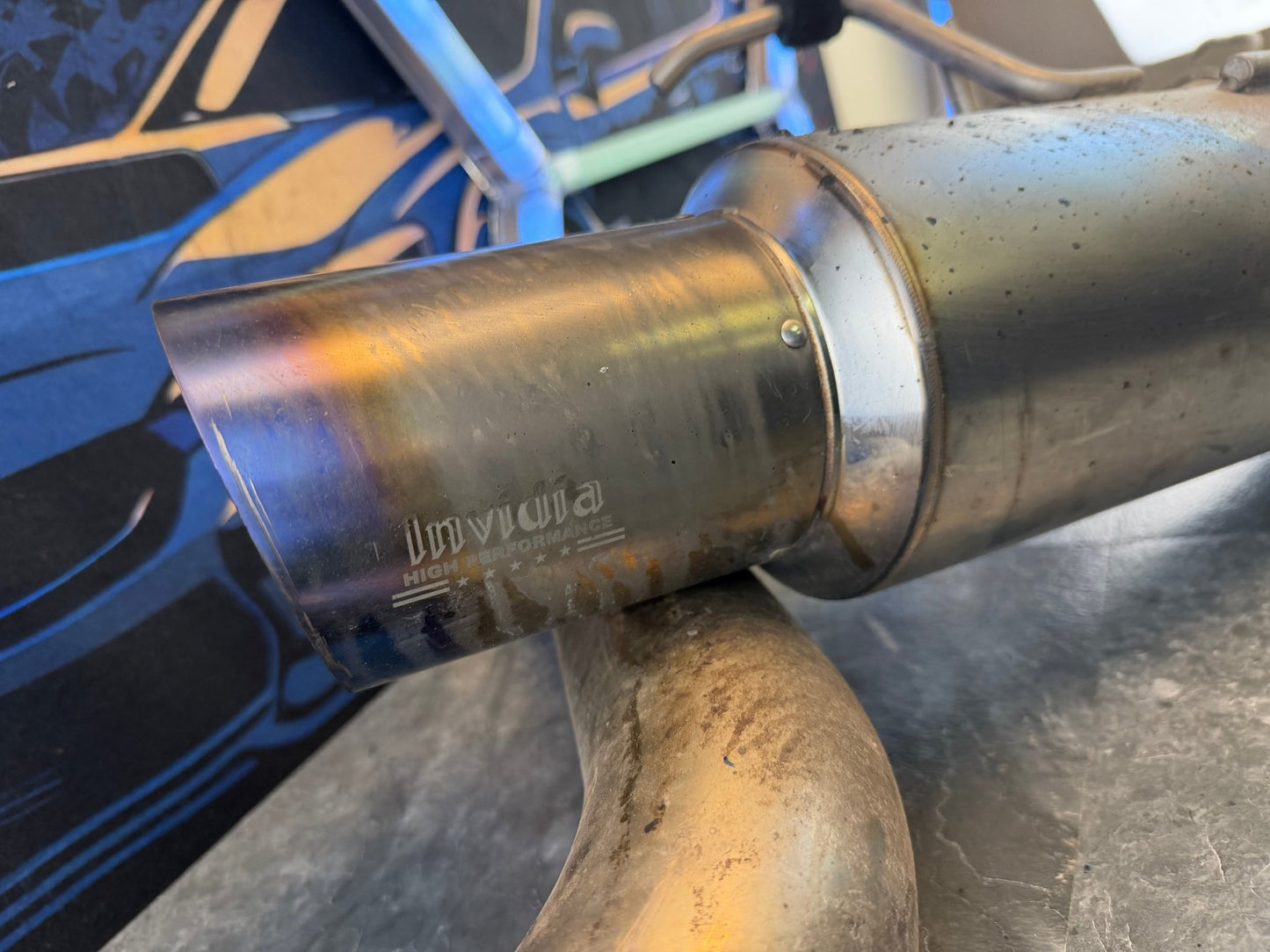 Invidia N1 race cbe catback exhaust system ti tip 08-14 wrx sedan 11-14 STi Sedan