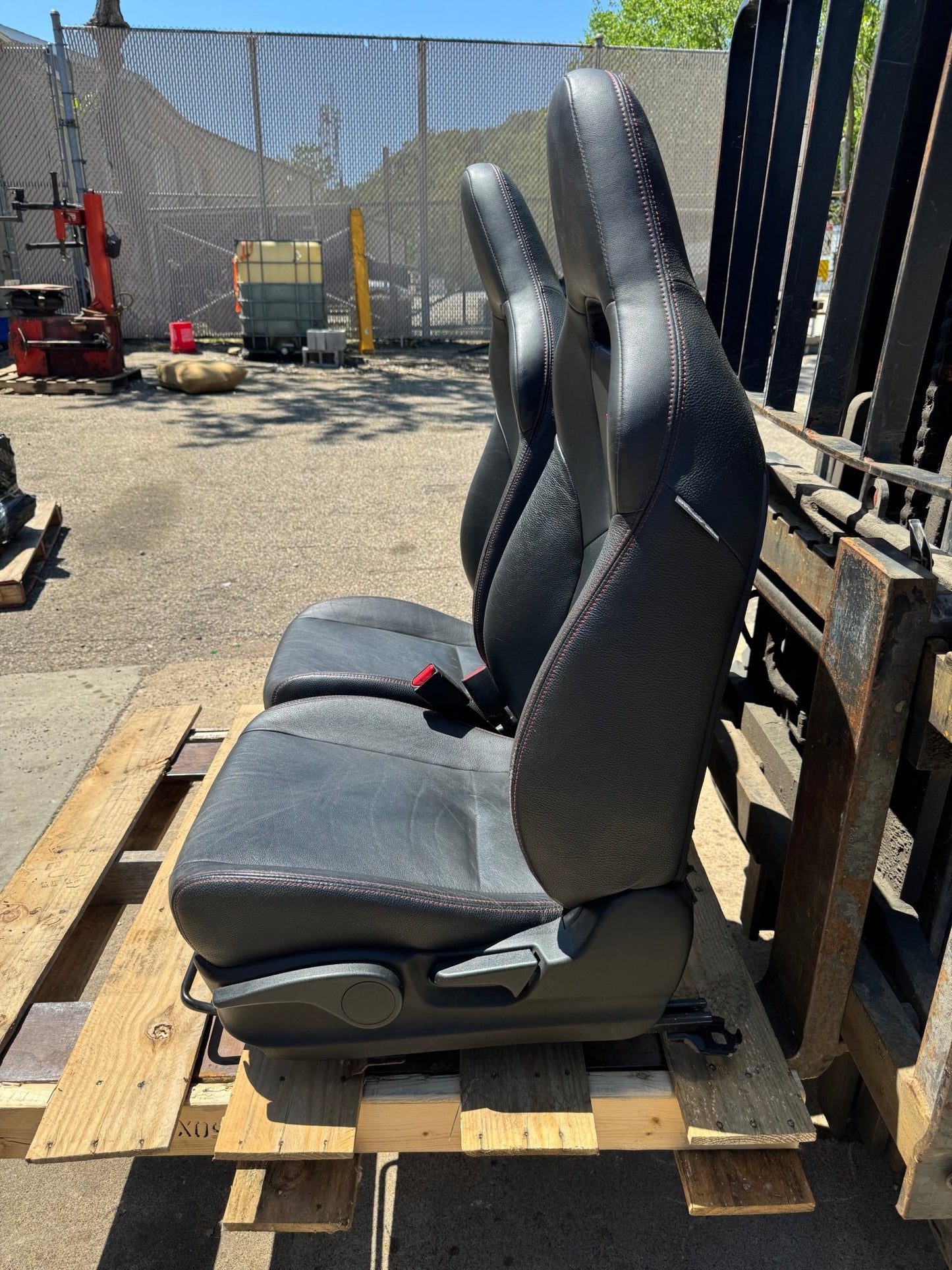 2008-2014 Subaru WRX OEM Seat Set Passenger Driver Front Leather Heated Seats Pair
