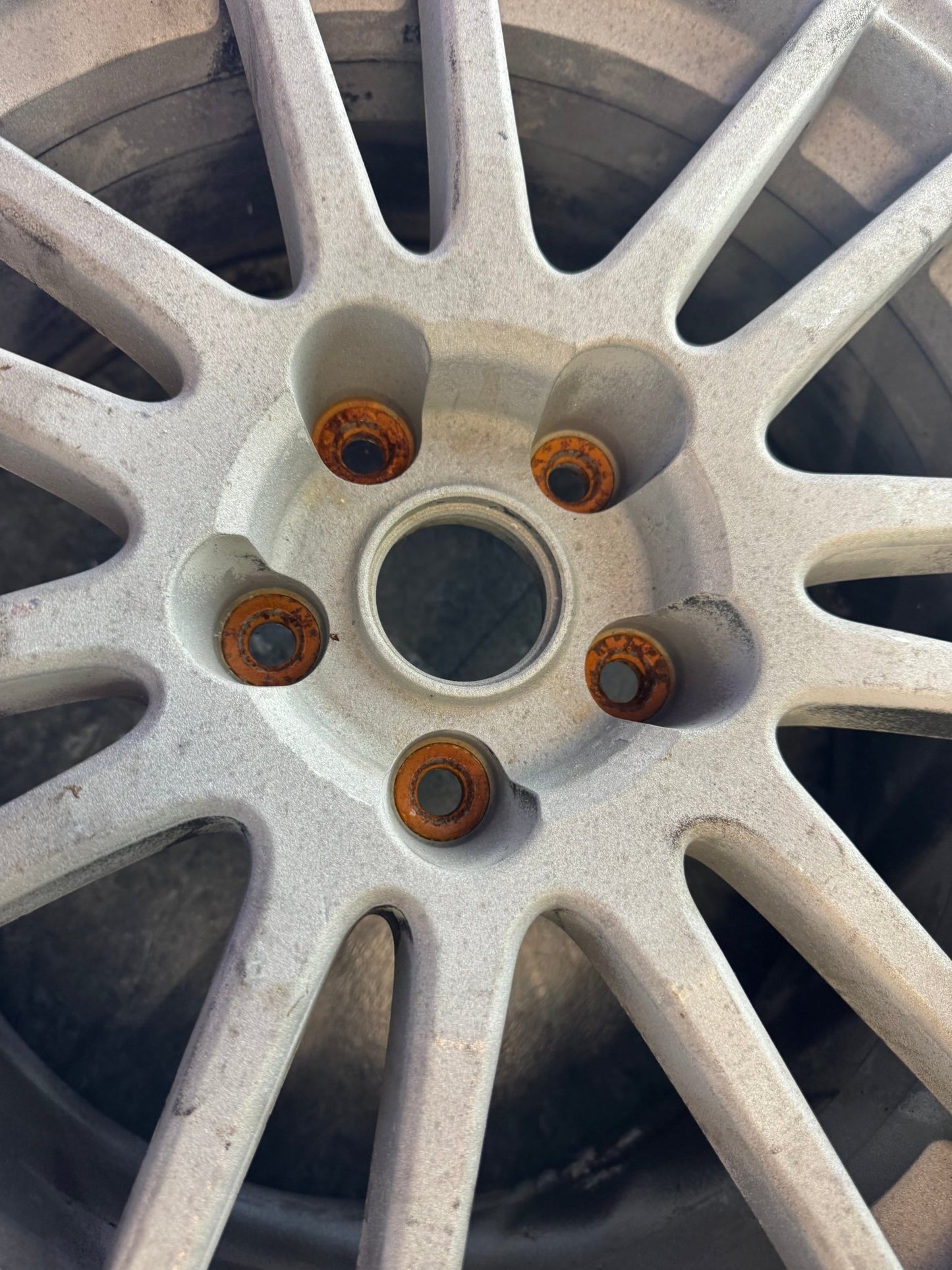 2012-2014 Subaru WRX STi OEM STi Enkei Wheels Rims No Tires Set Of 4