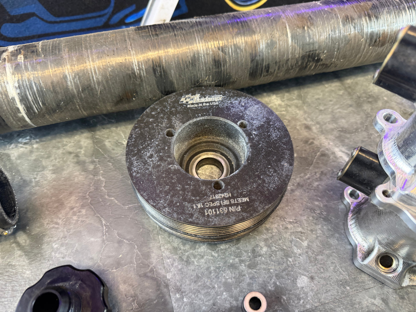 FLUIDAMPR Subaru wrx and STi crank pulley harmonic balancer ej205 ej255 ej257