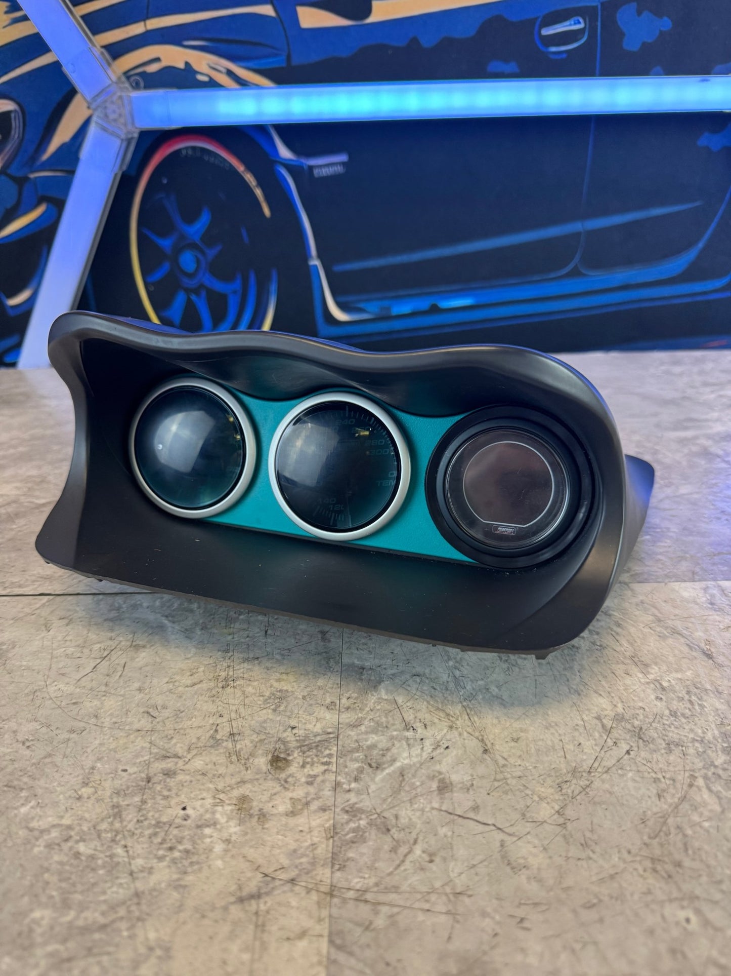 Subaru Triple Gauge Dash Pod With Pro Sport Gauges For Subaru For 02-07 WRX STi