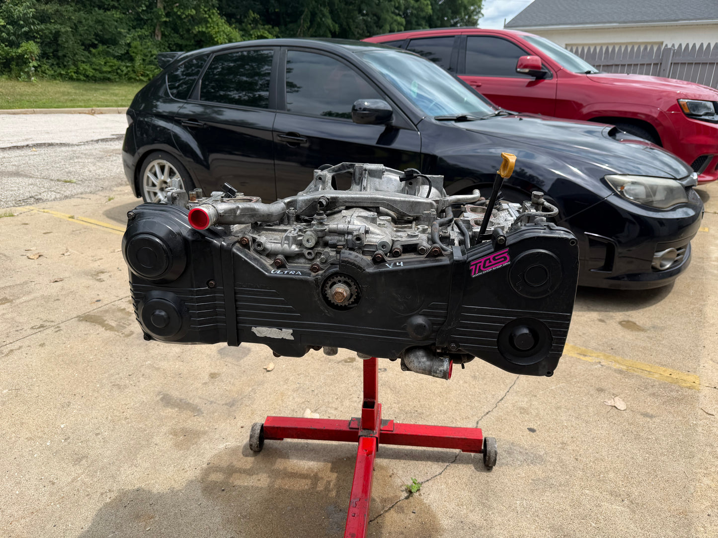 OUTRONT Motorsports v4 ultra ej257 ej25 Subaru wrx & STi closed deck & built forged engine longblock BC 282 cammed