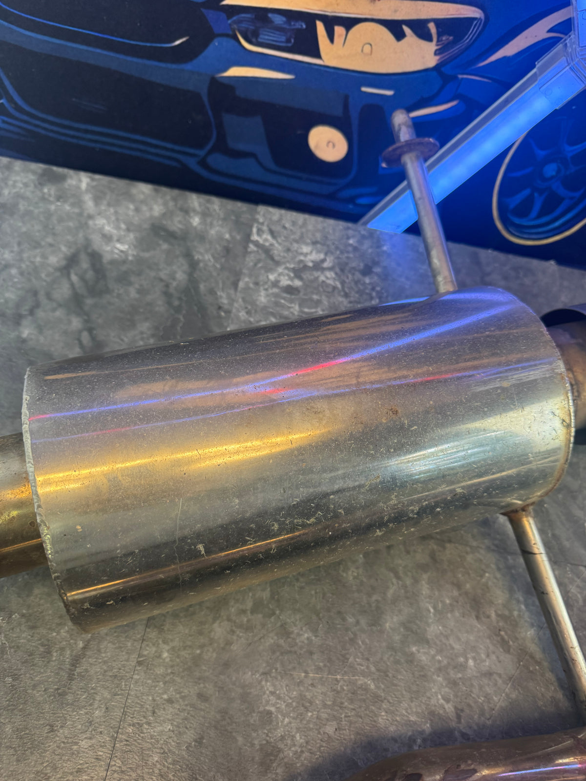 2004-2007 Subaru WRX STi Aftermarket Custom 3 Inch Catback Exhaust Slip-On System With Muffler Needs Clamps
