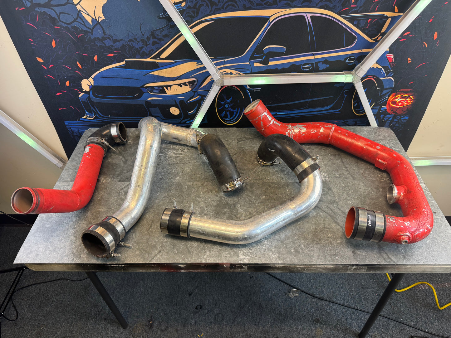 2015-2021 Subaru WRX STi Aftermarket Custom Rotated Turbo Front Mount Piping Kit