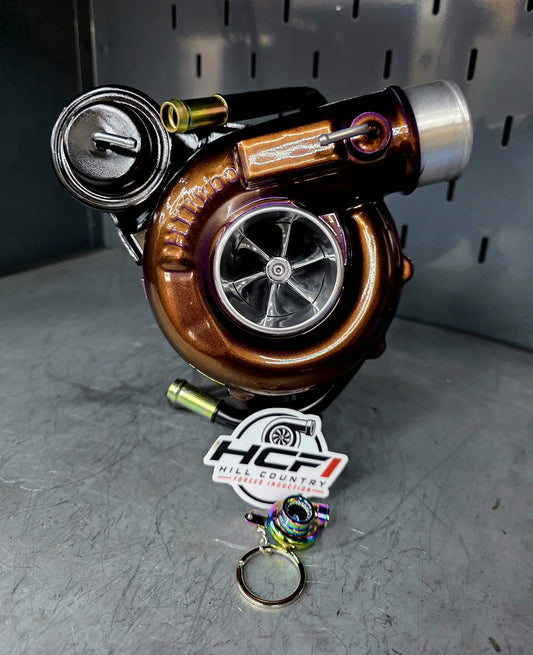 CUSTOM HCFI ball bearing converted VF 48 Subaru STi & wrx w/ billet compressor wheel & BEAUTIFUL powder coat