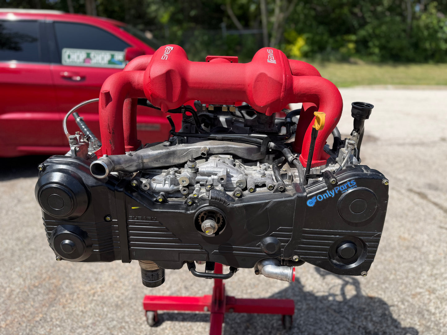 AMS rear facing intake manifold 04-21 Subaru STi ej257