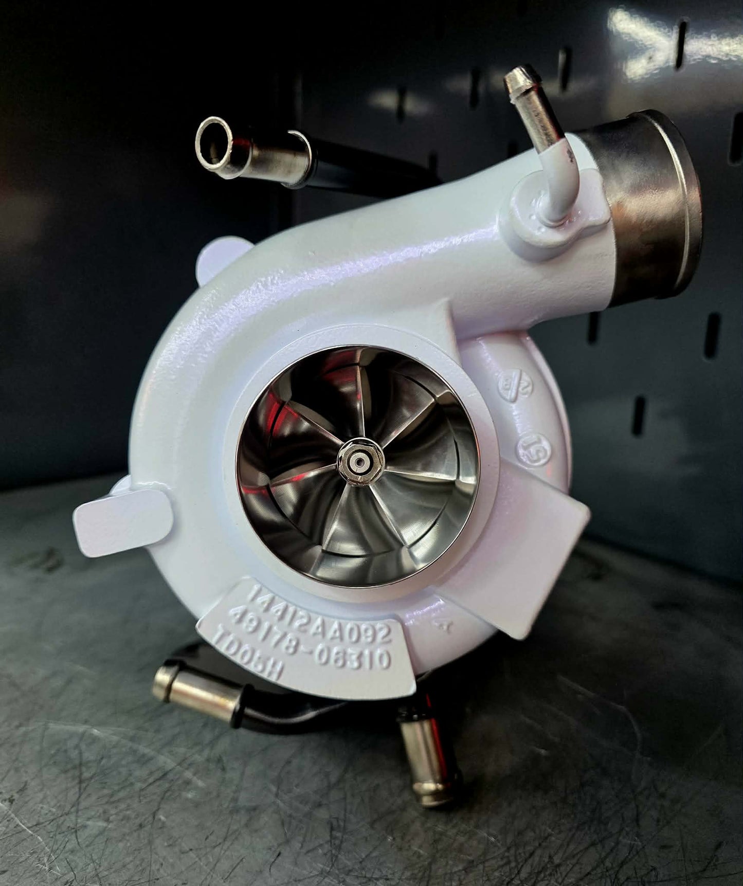 FP blue forced performance bolt on turbo turbocharger Subaru STi & wrx PEARLIZED VIOLET