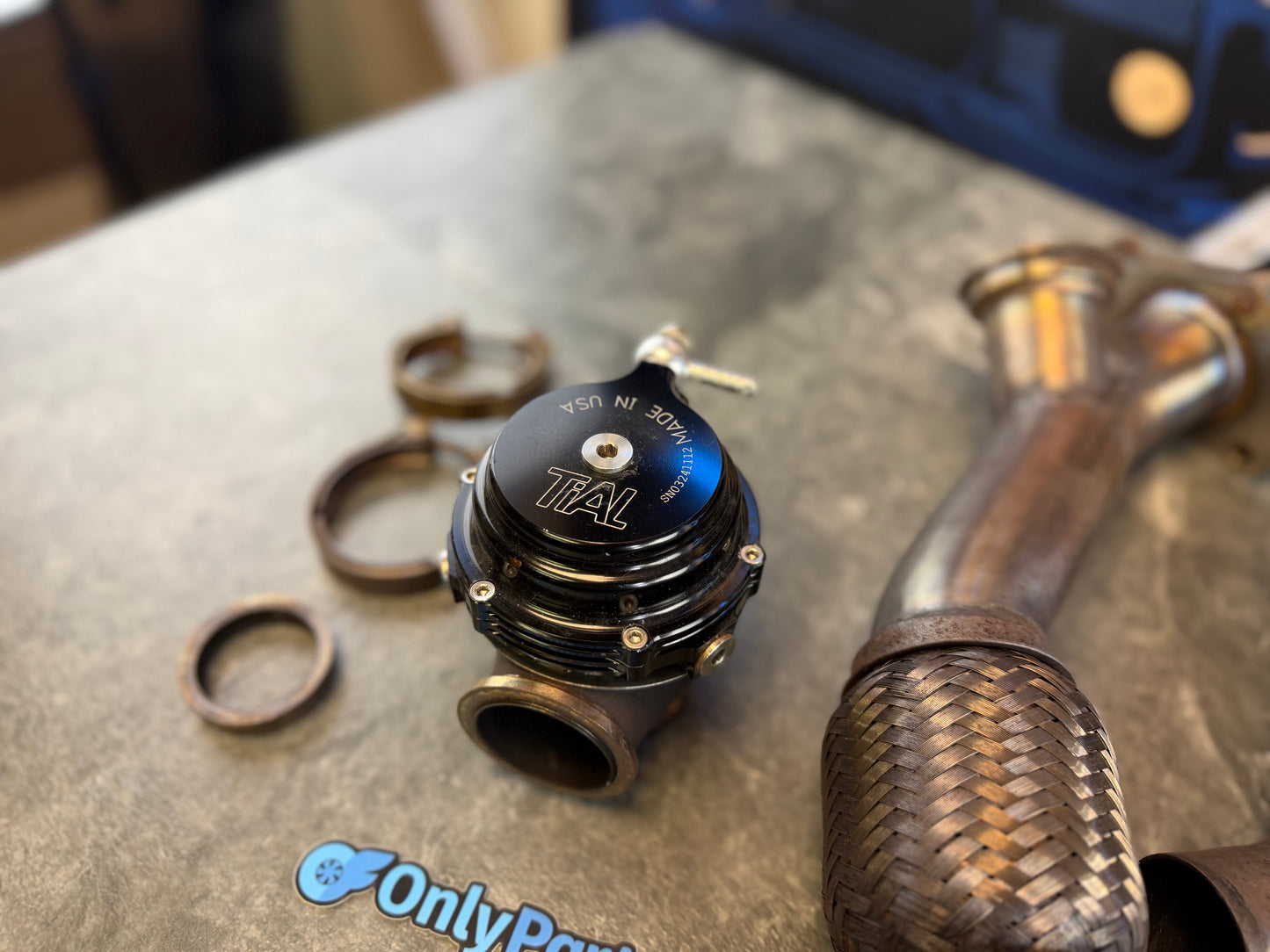 EWG kit grimmspeed 44 MM tial MVR 2 bolt Subaru STi & wrx external wastegate