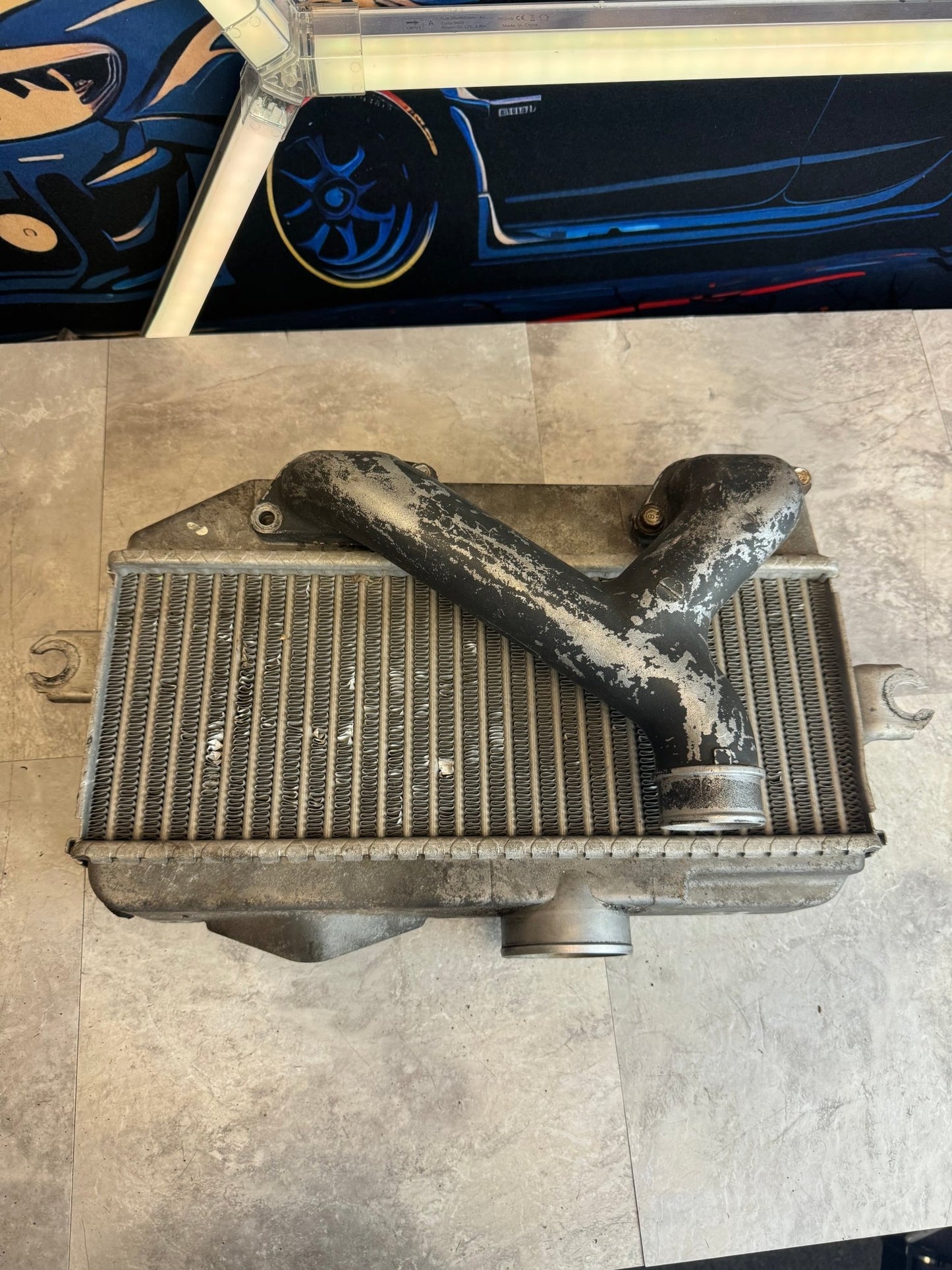 Subaru OEM Top Mount Intercooler With Y-Pipe For 02-07 Subaru Impreza WRX