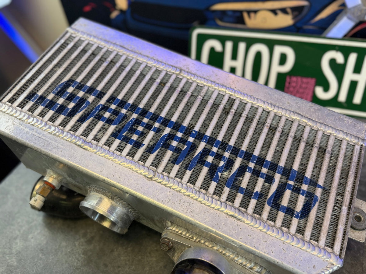 SPEARCO TMIC top mount intercooler w/ TIAL BOV Subaru STi