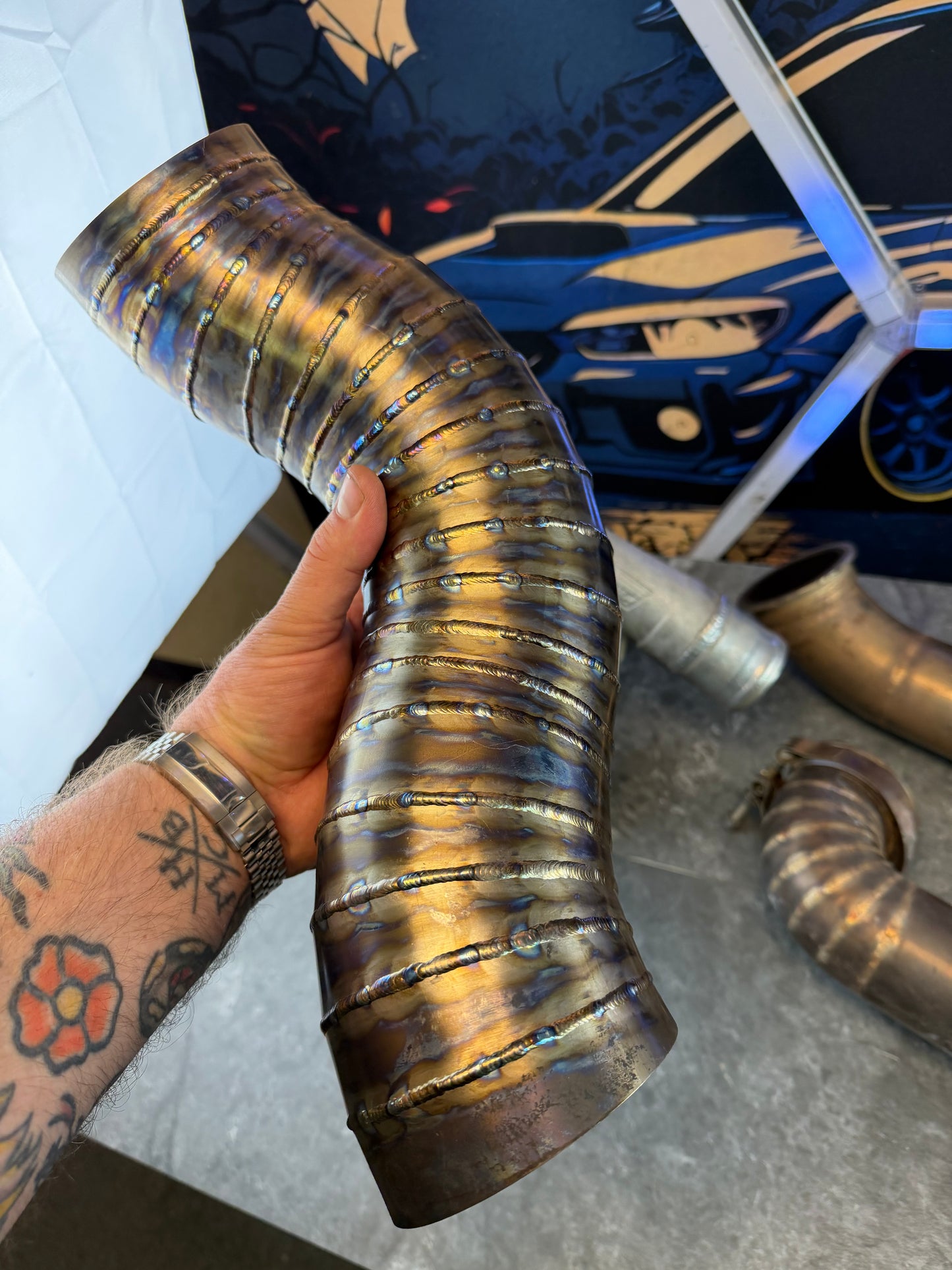 CUSTOM rotated turbo kit ( like ETS ) 08-21 STi 08-14 WRX w: PTE 6466 gen 900 HP & custom pie cut TITANIUM intake SUBARU