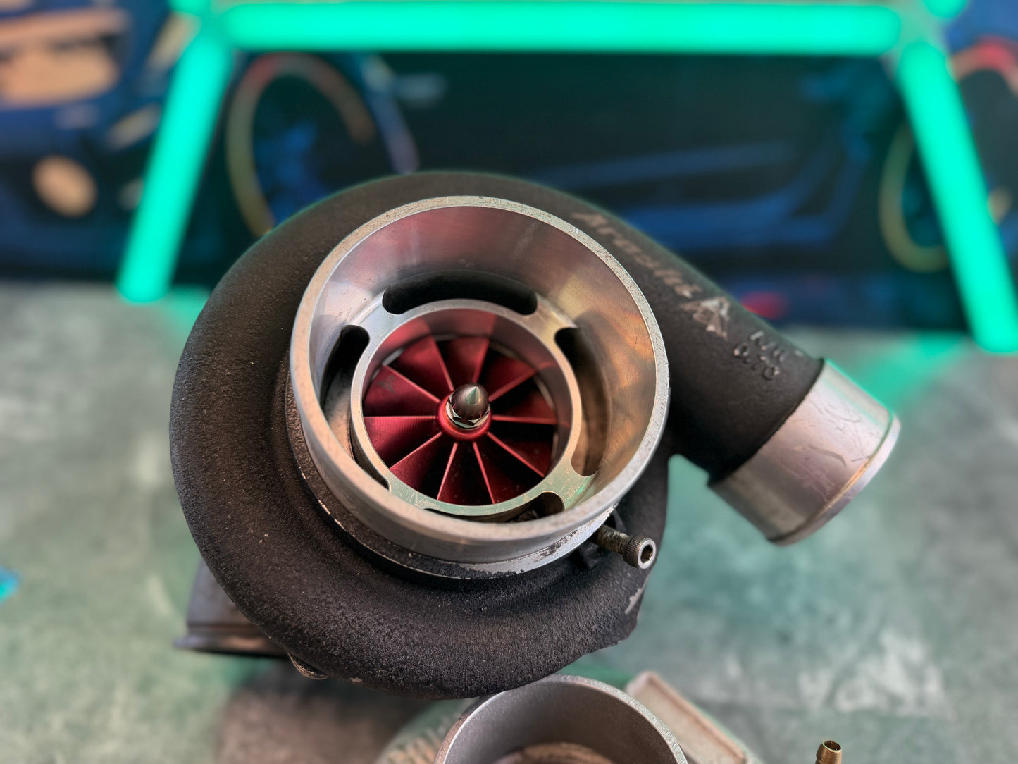 ARASHI Garrett GTX 3582 R ceramic ball bearing turbo for rotated Sti & Subaru wrx billet 700 + hp