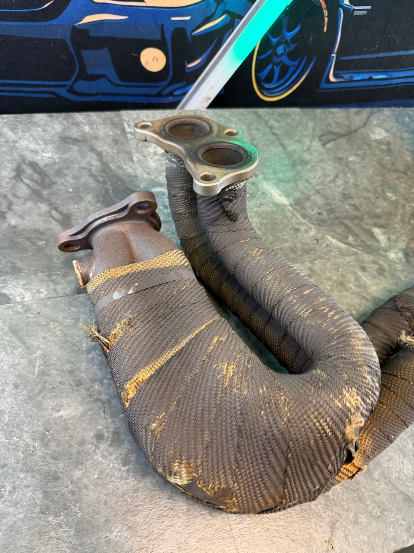 TOMEI UELH unequal length header 3 bolt SUBARU STi & WRX EJ257 EJ255 turbo exhaust manifold
