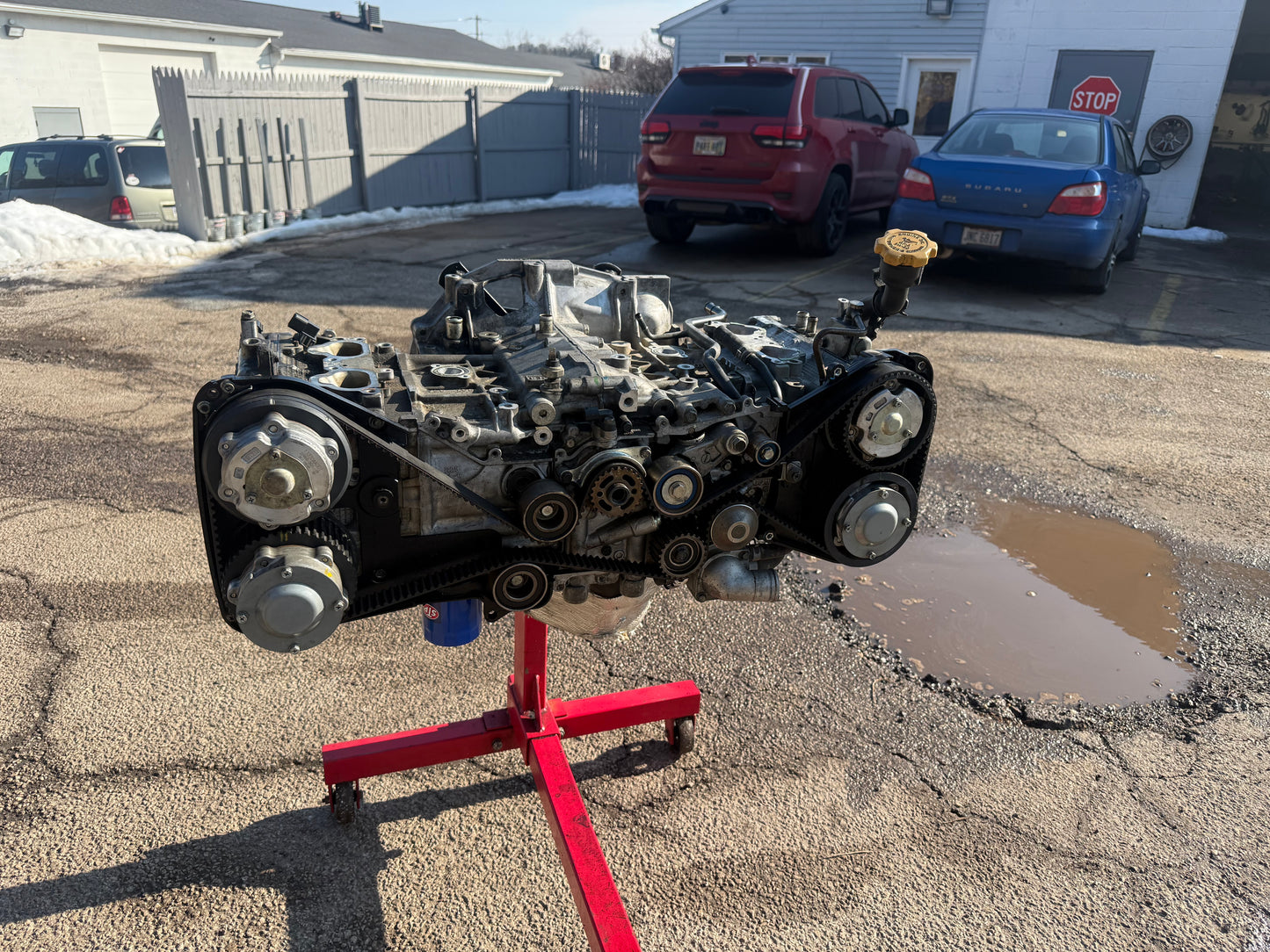 W25 EJ257 Subaru STi 2008 - 2021 dual avcs engine boxer motor longblock w/ arp head studs & oem head gaskets