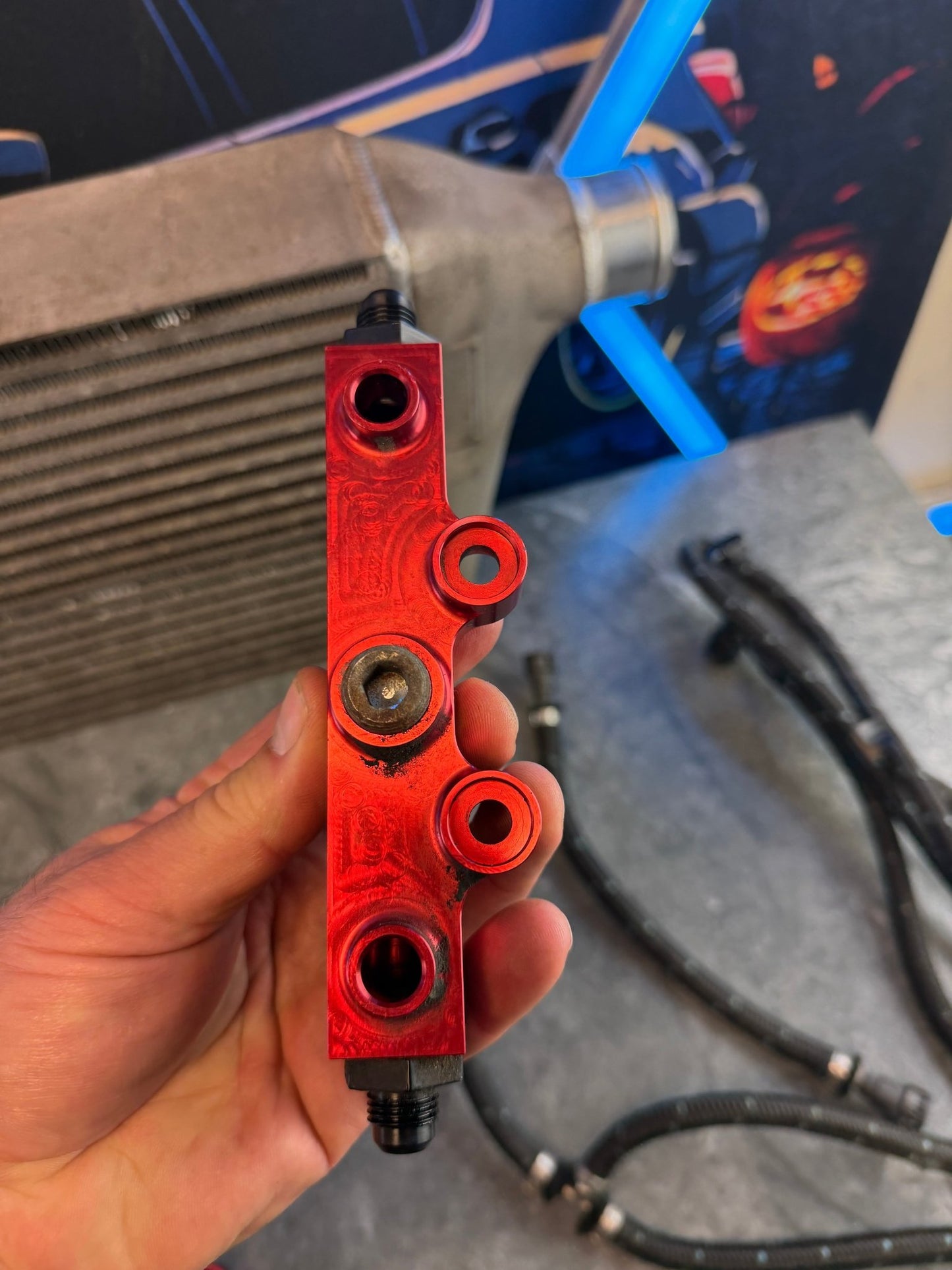 Under hood fuel kit w/ braided ss lines , quick connects, oem fpr w/ adapter and IAG v2 billet rails
