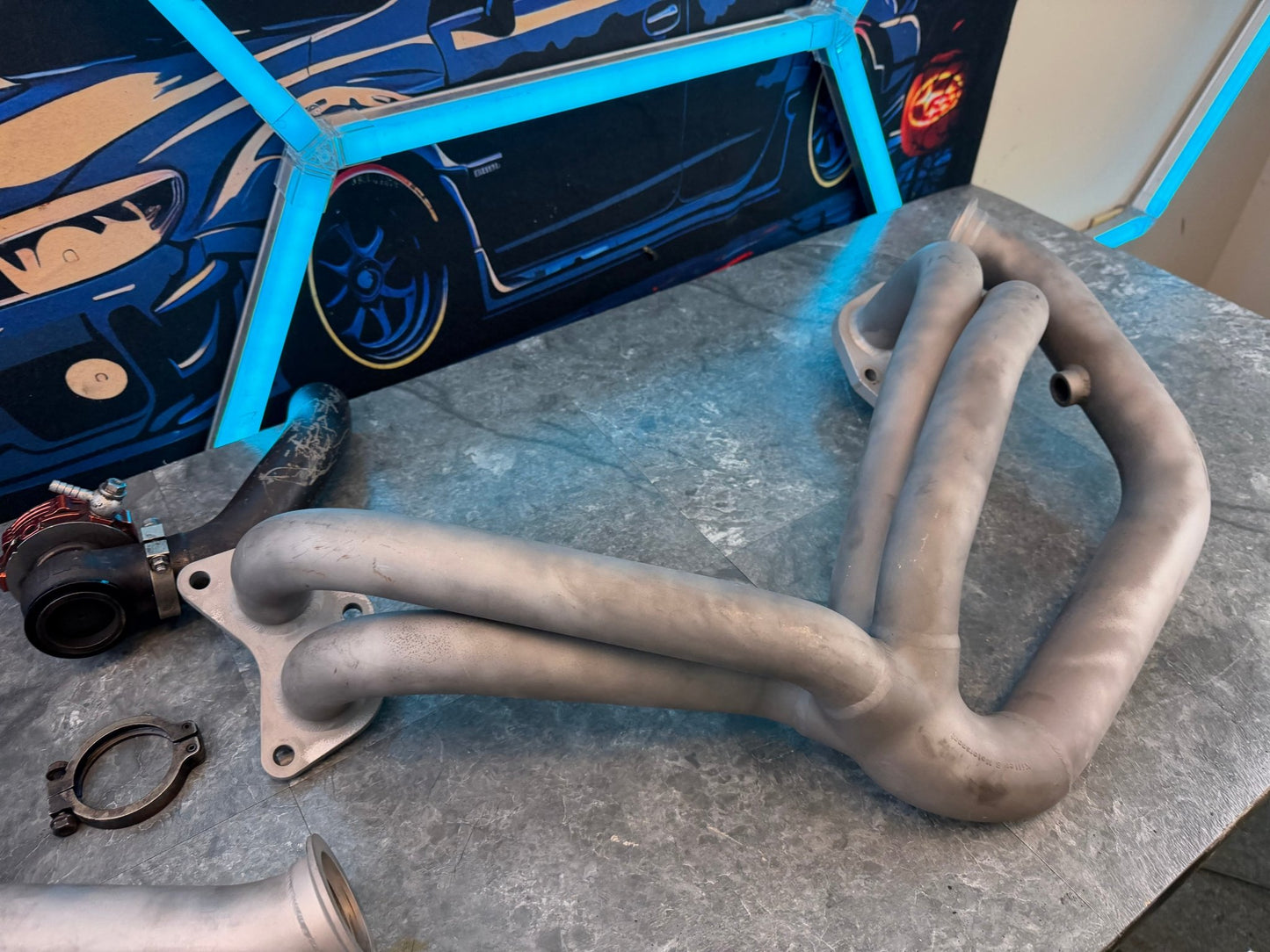 KILLER B Motorsports “ holy header “ ELH equal length header w: tial 38 mm mvs external wastegate kit