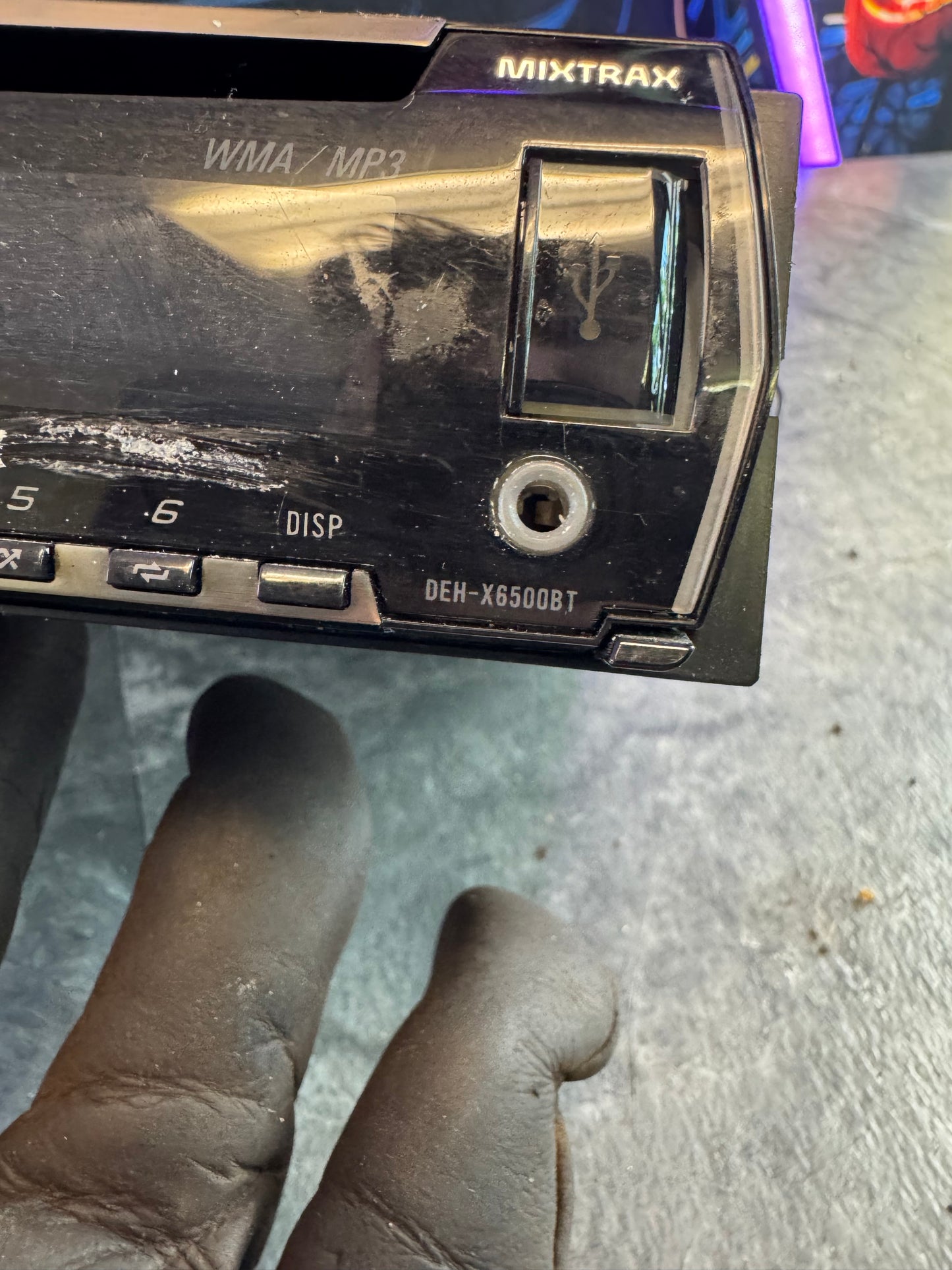 Pioneer DEH-X6500BT Single Din Headunit Assembly
