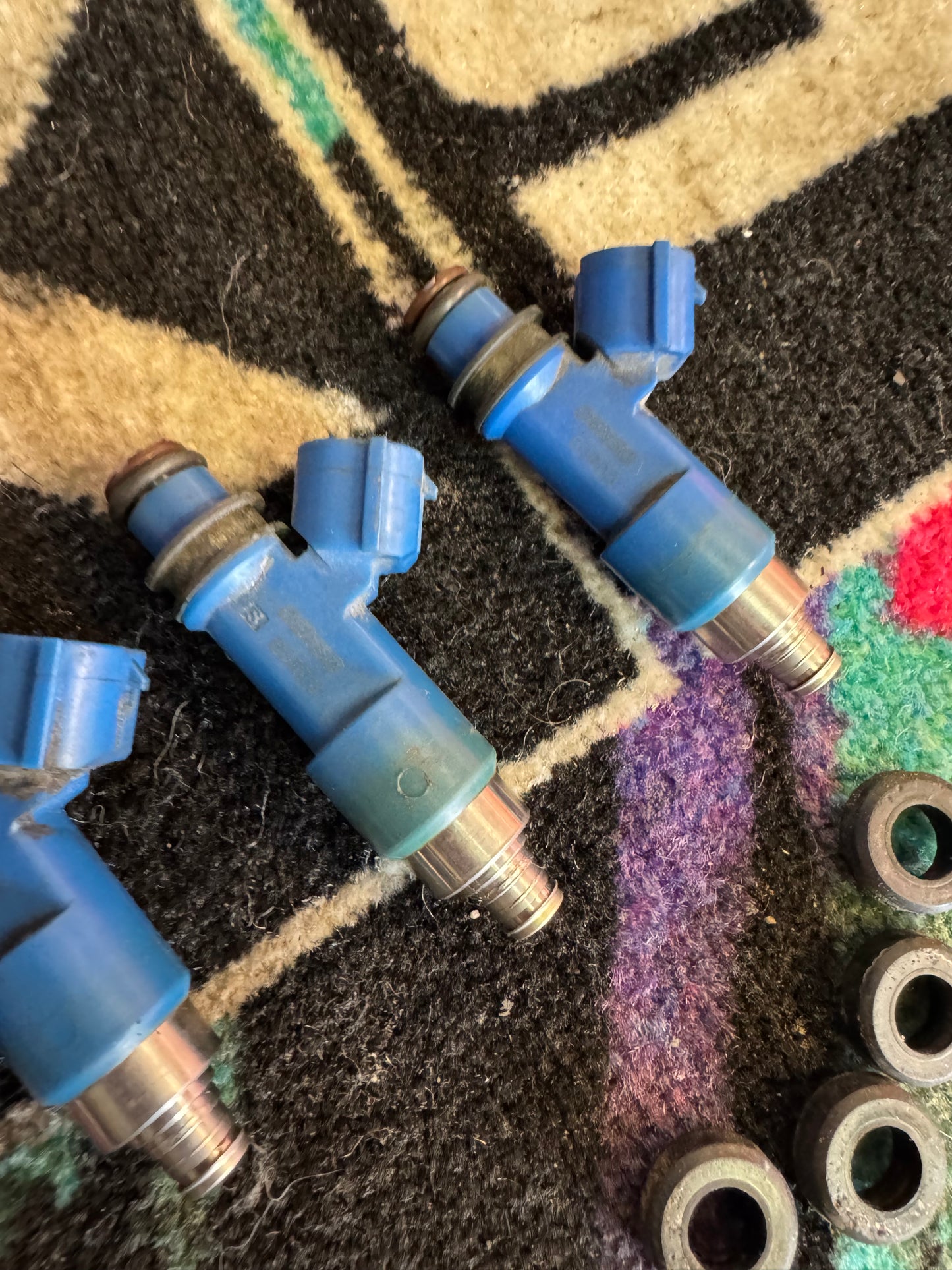2007-2021 Subaru WRX STi OEM Denso STi Blue Injectors 565cc J3