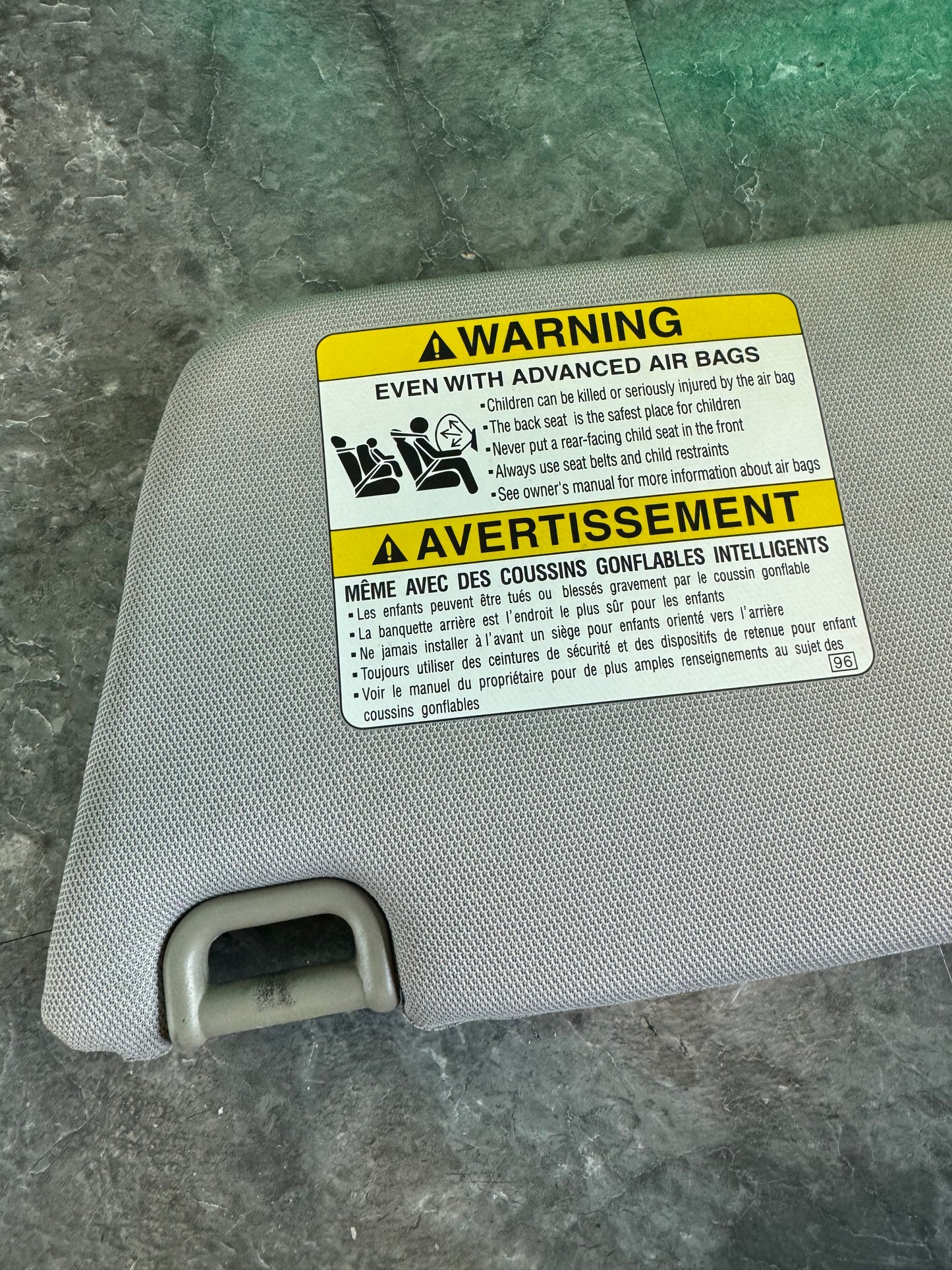 2002-2007 Subaru Impreza WRX STi SUN Visor Shade Driver SIDE LH