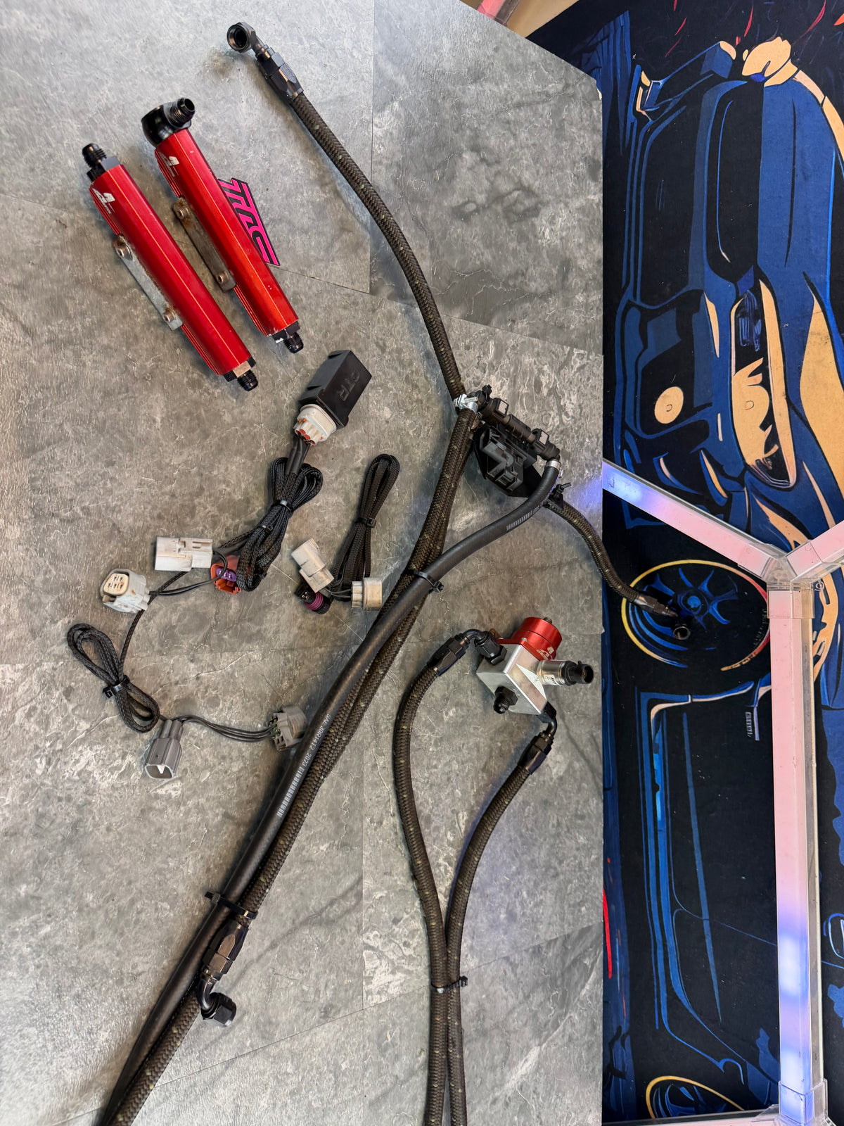 PTR penguin tech racing FLEX FUEL kit 08-21 STi & 08-14 Subaru wrx stage 2 pre greenspeed w/ lines & rails & areomotive FPR