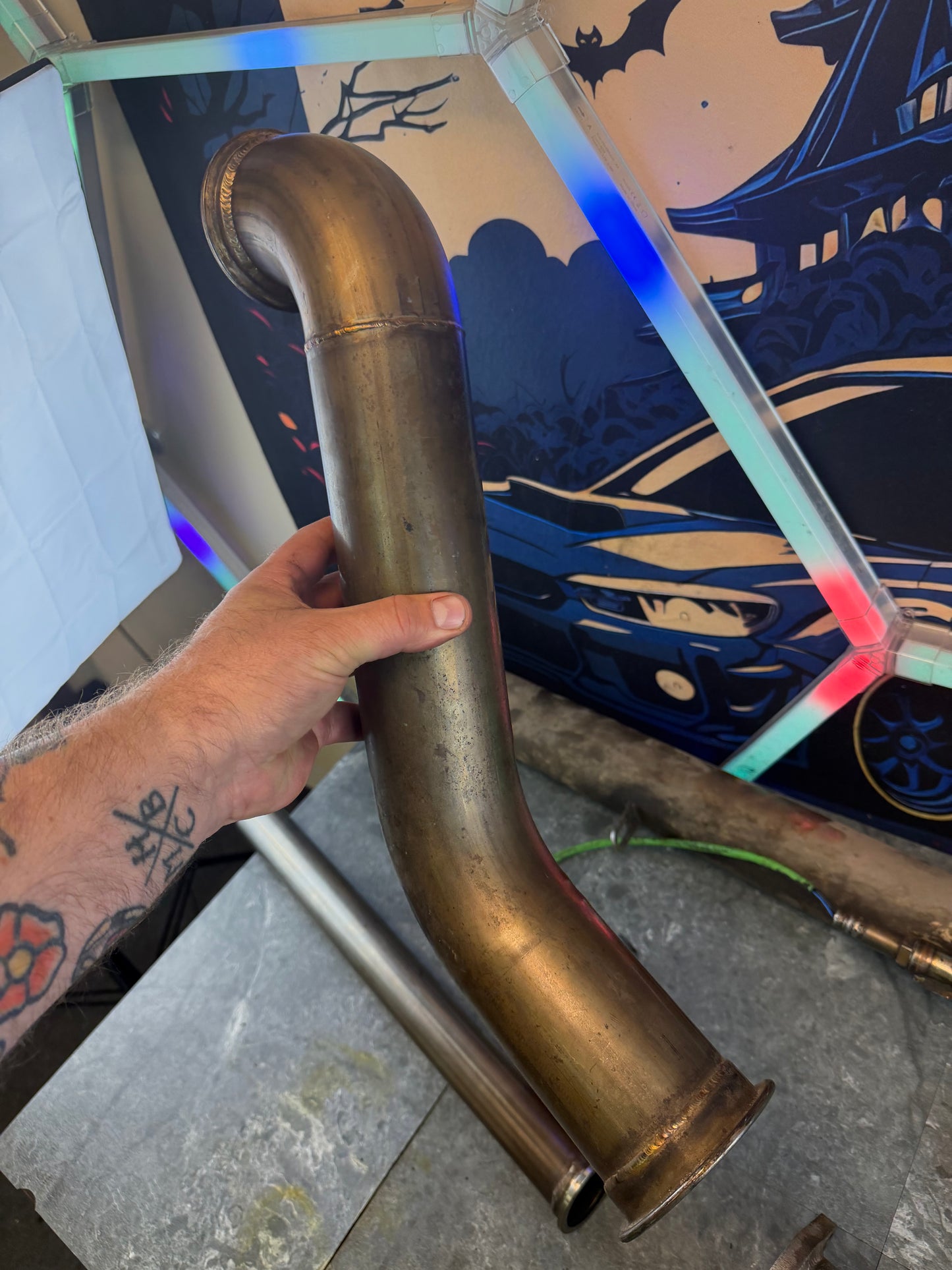 ETS extreme turbo systems rotated turbo kit 08-14 Subaru STi ej247 w/ up pipe , down pipe, ETS cold air intake