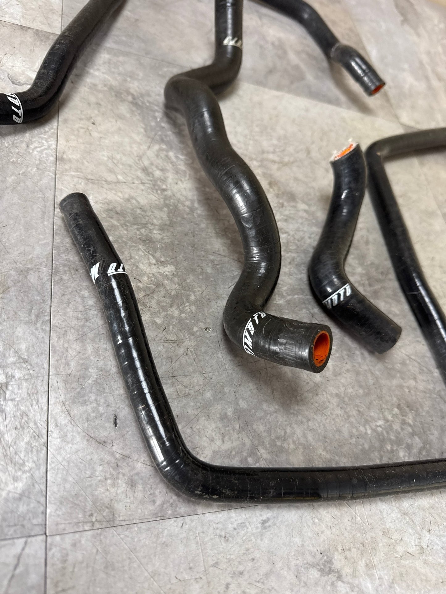 Black Mishimoto INCOMPLETE Silicone Ancillary Hose Kit (4/7) 2001-2005 Subaru Impreza WRX