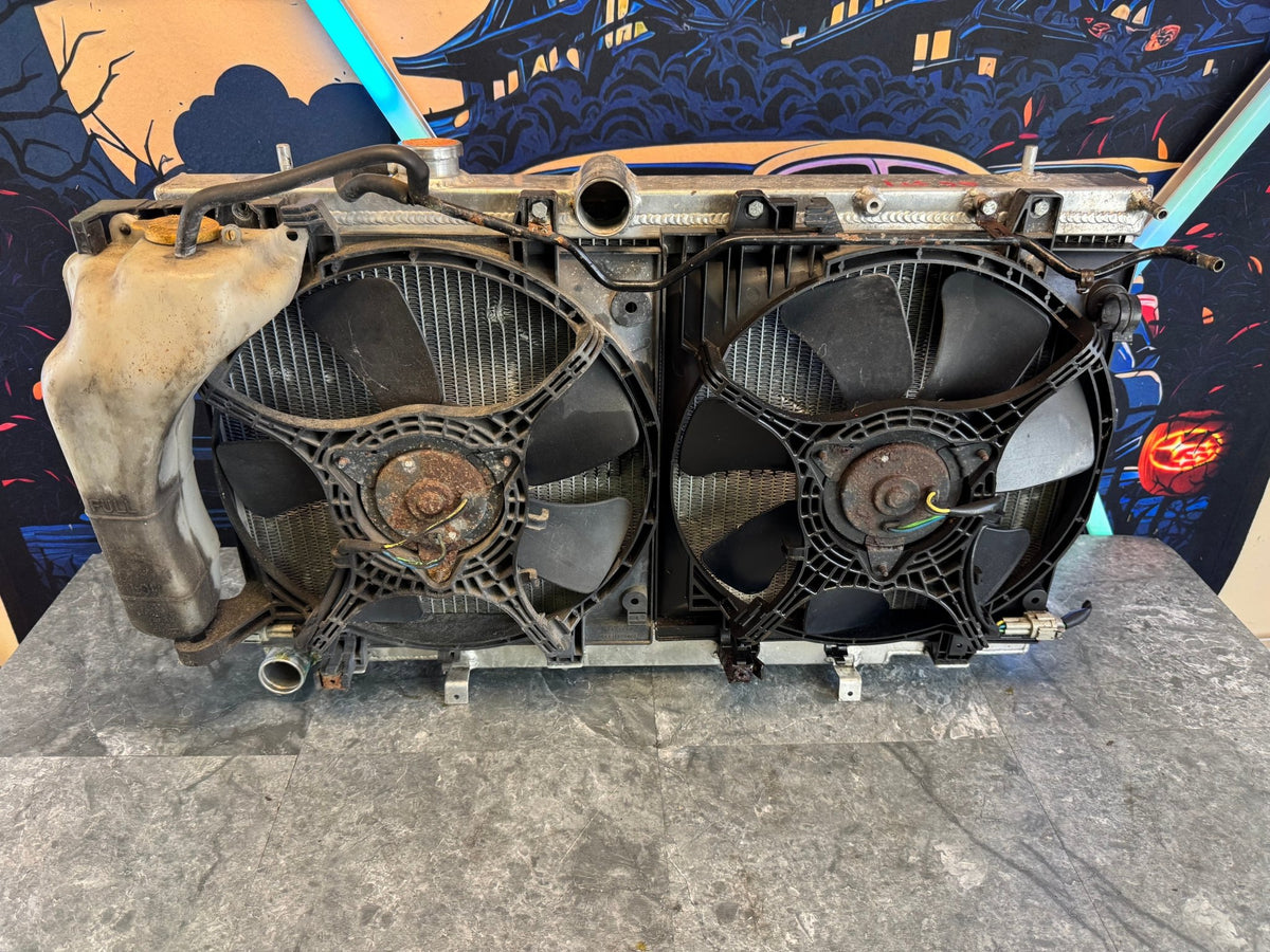 Mishimoto Aluminum Radiator w/ Fans and Shroud 2001-2007 Subaru WRX STi
