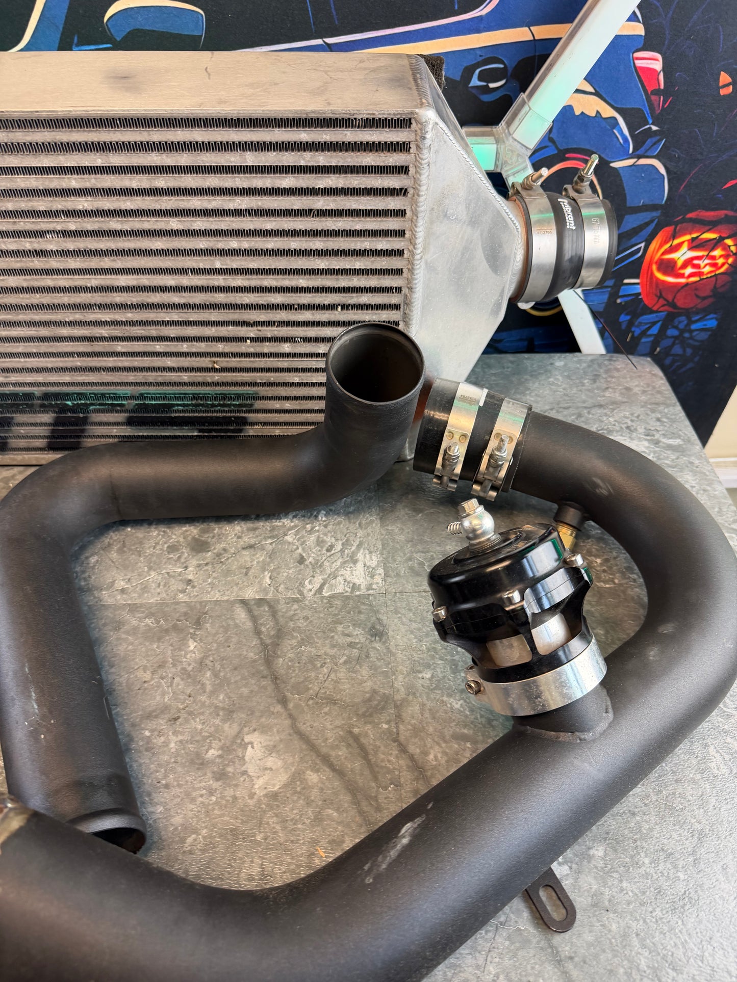 ETS FMIC kit 2014-2021 Subaru STi VA front mount intercooler kit ( for rotated turbo / process west street manifold)