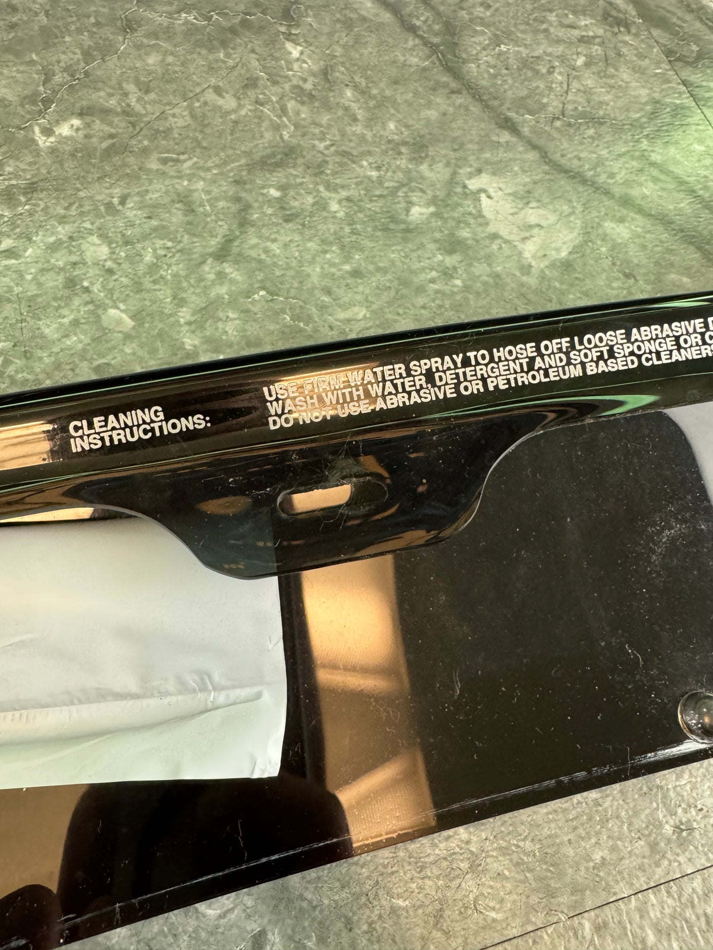 2004-2005 Subaru WRX STi OEM Acrylic Hood Deflector Bug Shield Trim Assembly