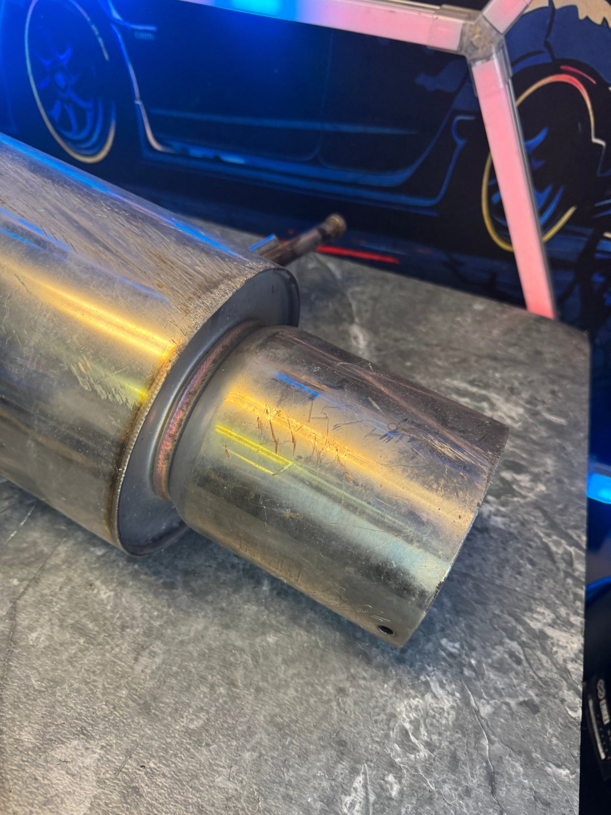 2004-2007 Subaru WRX STi Sedan HKS Hi-Power Axle Back Exhaust Muffler