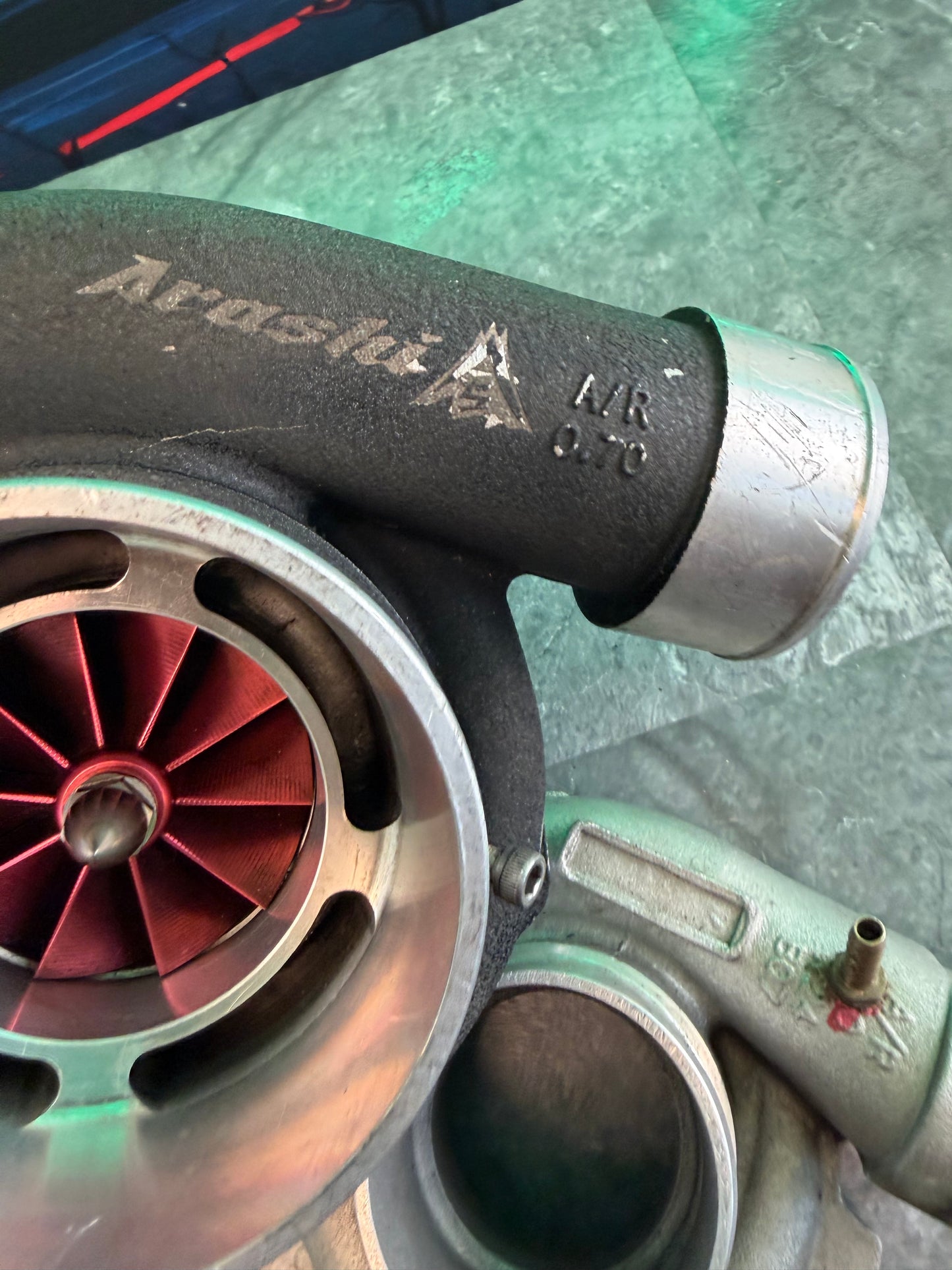 ARASHI Garrett GTX 3582 R ceramic ball bearing turbo for rotated Sti & Subaru wrx billet 700 + hp
