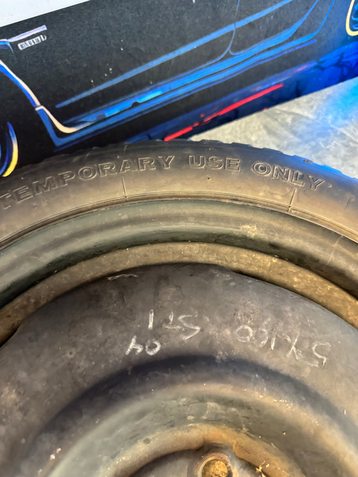 2004 Subaru WRX STi / 2006-2007 Subaru WRX OEM Subaru Spare Tire Emergency Tire Wheel Spare Donut